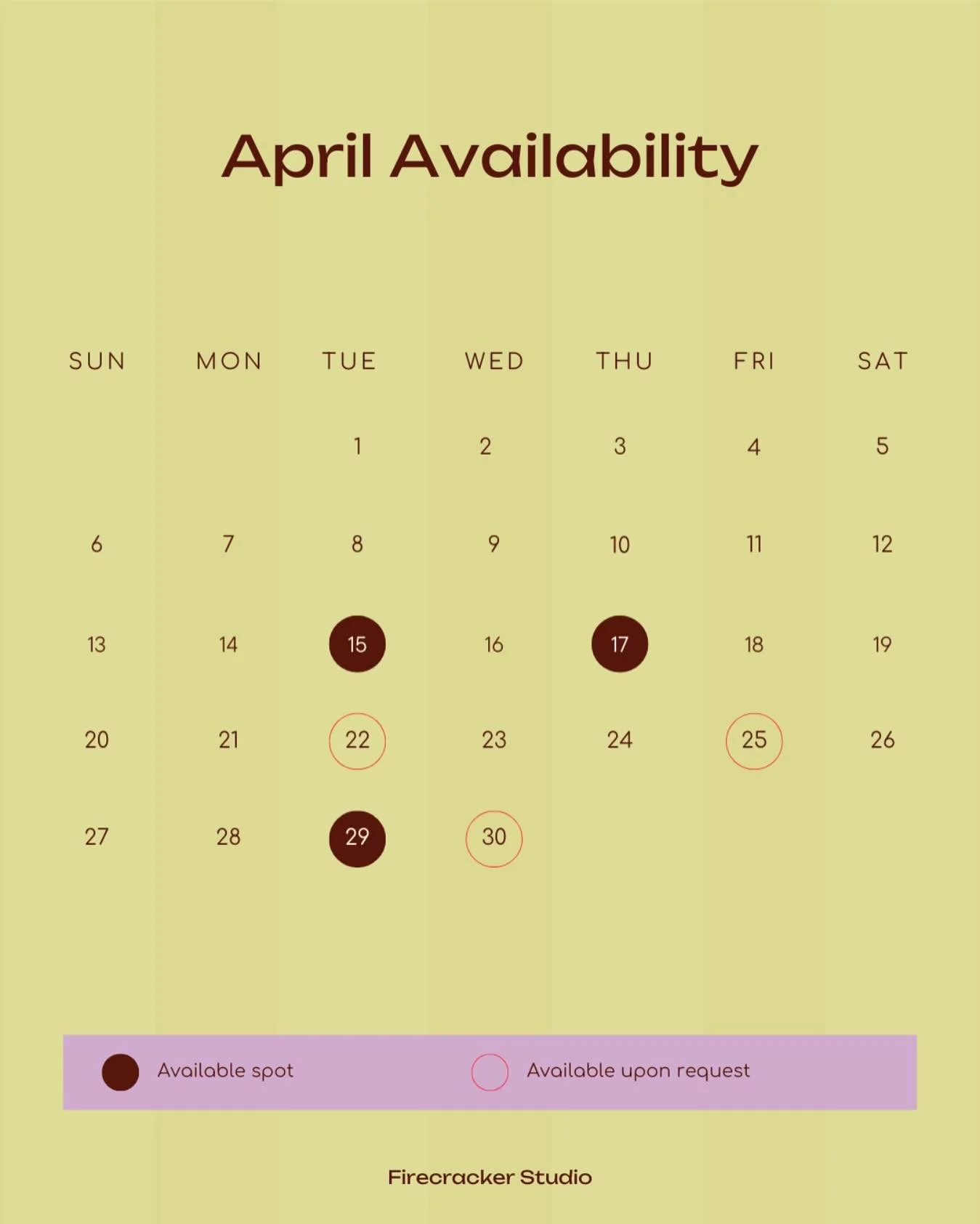 ❣️APRIL BOOKS ARE NOW CLOSED!❣️

Spring is here, and so is the perfect time for a brand refresh! 🌸✨

Ready to breathe new life into your brand this season? At Firecracker Studio, we specialize in creating designs that not only look amazing but also 