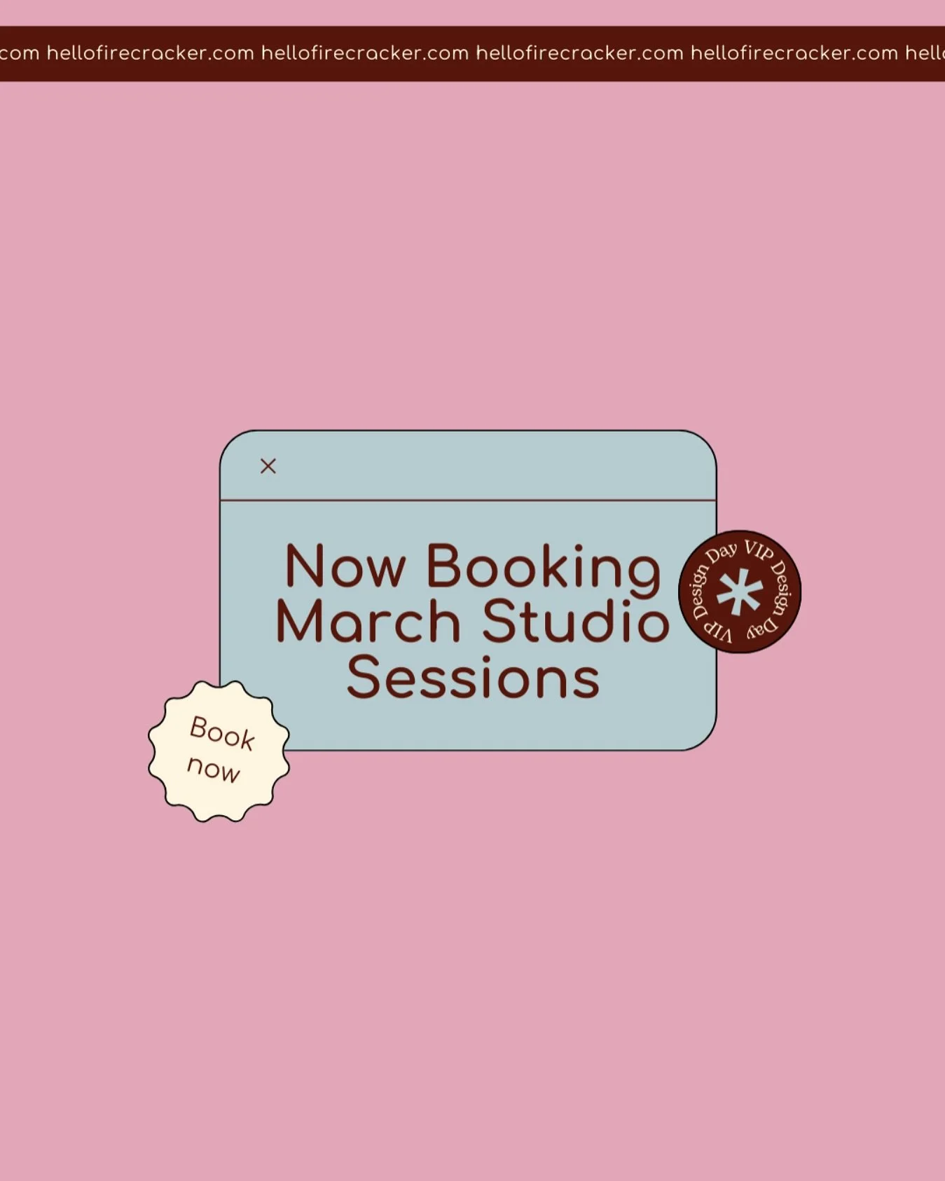 Transform your brand in just one day with Firecracker Studio Sessions! Our 8-hour intensive design experience is perfect for business owners ready to check off those lingering design tasks. Collaborate directly with an expert designer to bring your v