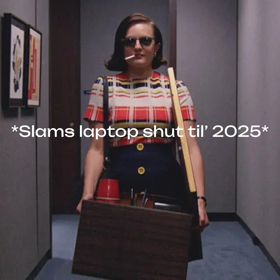 Serving end-of-year-main character energy. Here&rsquo;s to the new year, big ideas, and our laptops that probably will not actually stay shut&hellip; 

Happy Holidays from Firecracker Studio ✨