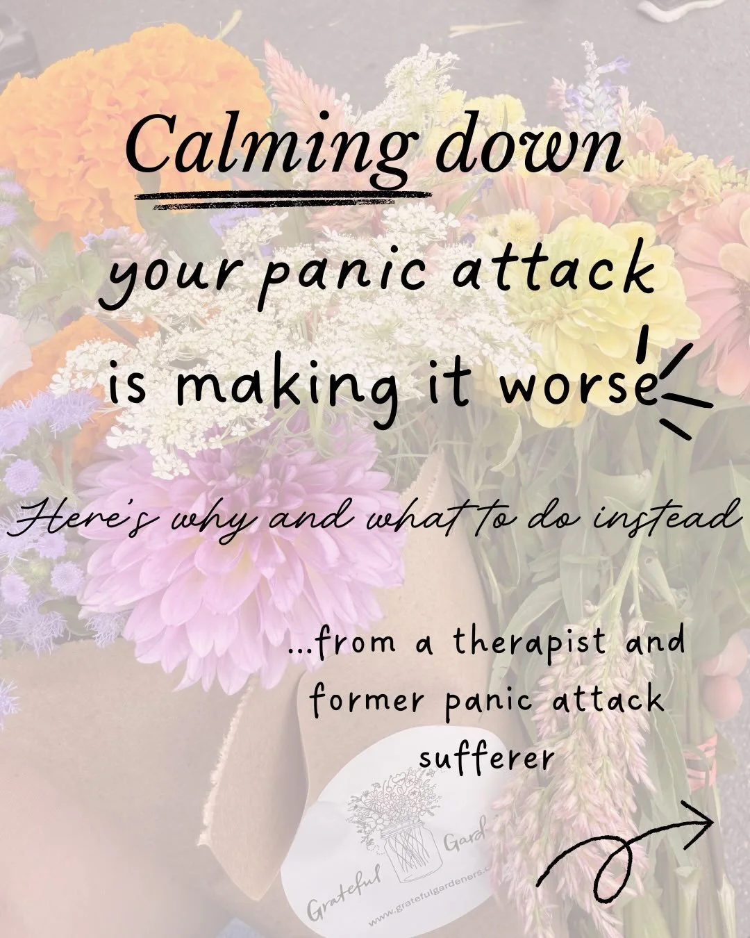 Calming down your panic attack is making them worse 

Here&rsquo;s why and what to do instead (from a therapist and former panic attack sufferer)

Your brain is always watching what you do when you panic or feel anxious 

If it sees you tense up, run
