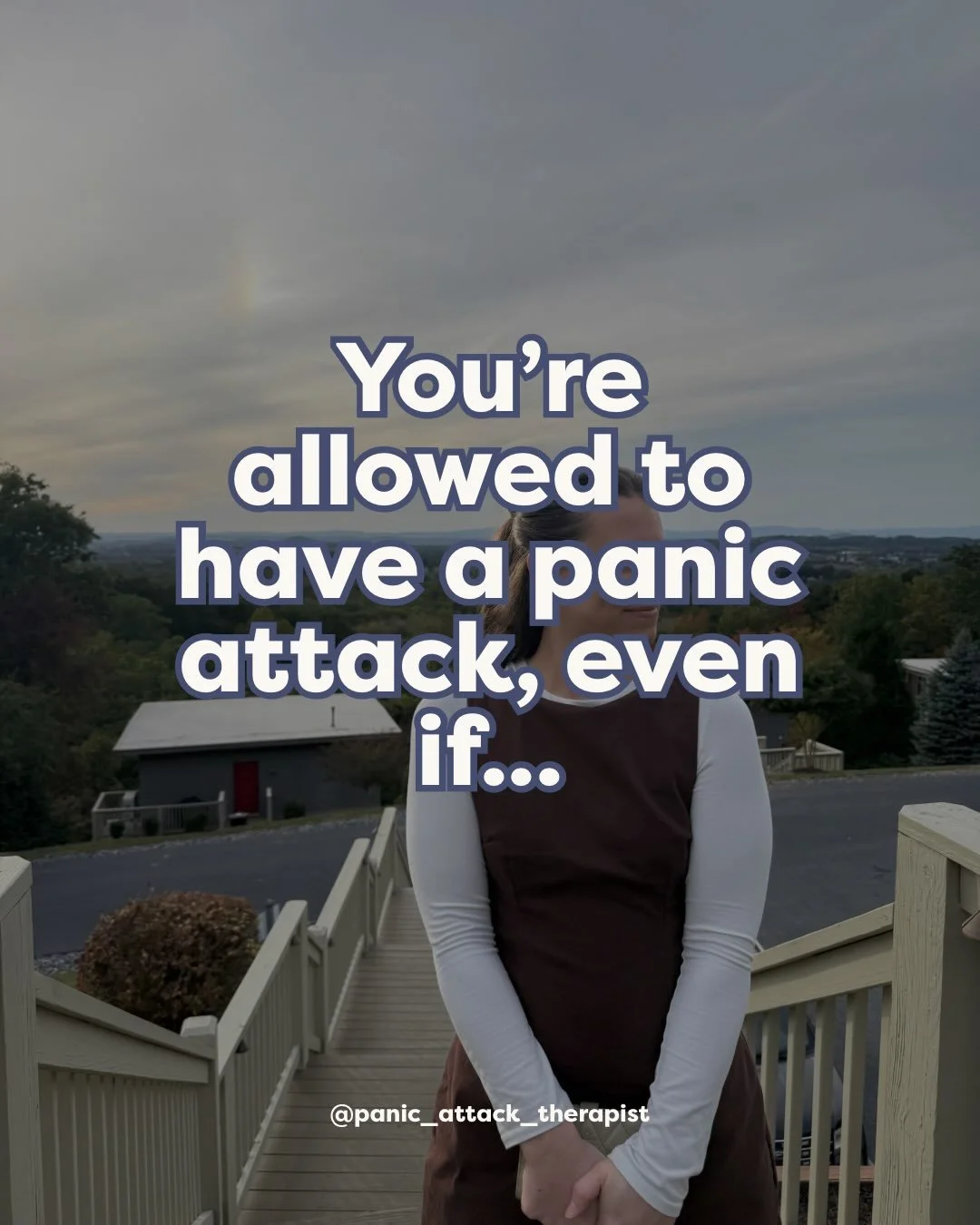 You can actually go ahead and have your panic attacks anywhere. And that&rsquo;s kind of the goal, isn&rsquo;t? To get comfortable having them anytime, anywhere, so you don&rsquo;t have to monitor and wonder all day long &ldquo;what if I have a panic