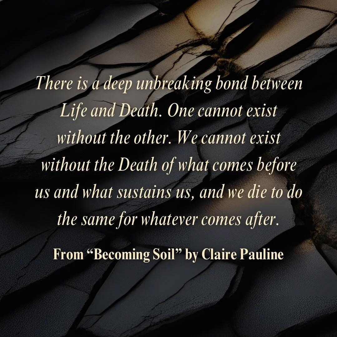 ✨personal excerpt of the day✨

Another one from &ldquo;Becoming Soil&rdquo; today! I&rsquo;m so excited to share this piece with you come January!