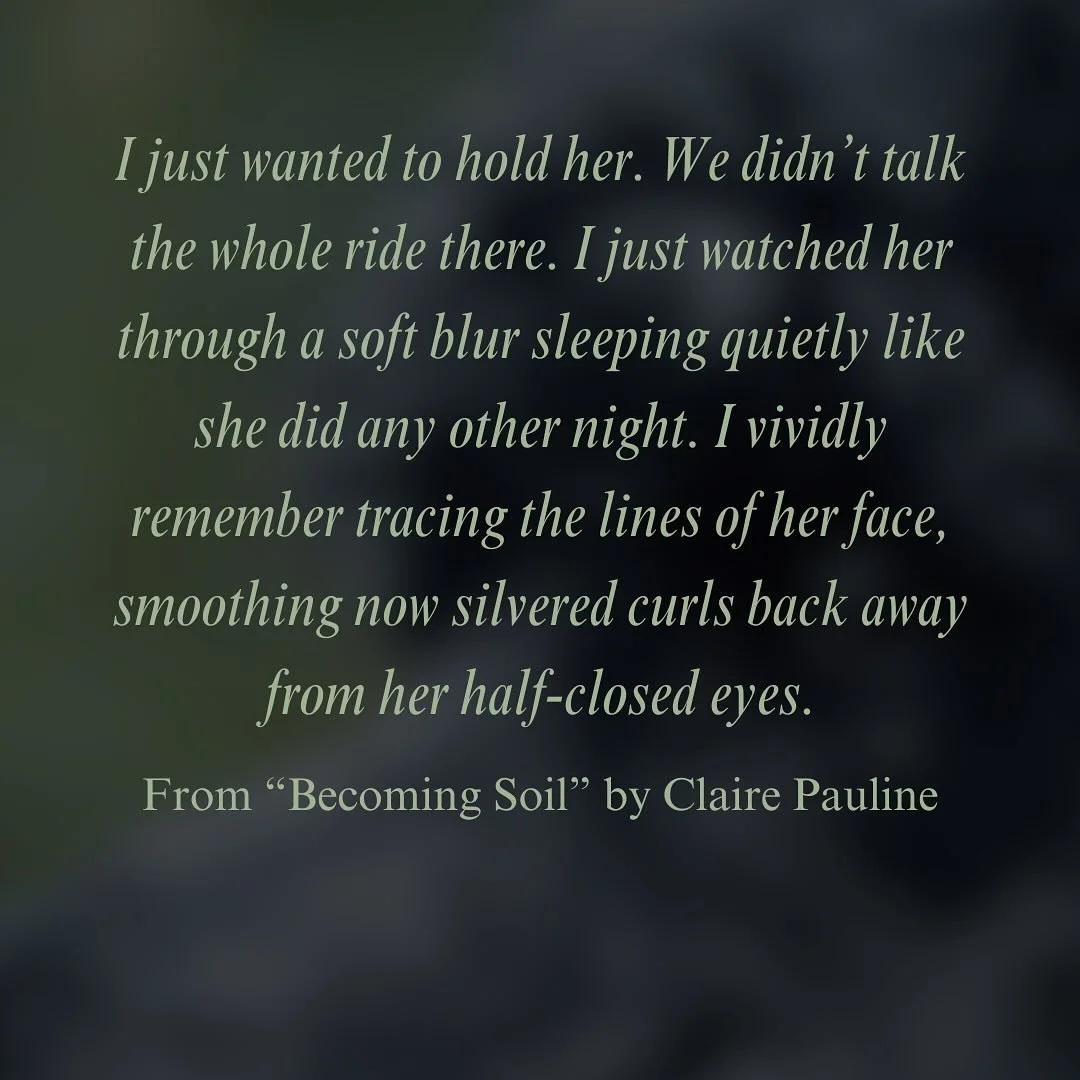 ✨personal excerpt(s) of the day✨

It&rsquo;s been a busy week with family emergencies, so I skipped posting yesterday 😬 but I have two today to make up for it! 

These are from a nonfiction piece, Becoming Soil, that will be available to read in ful