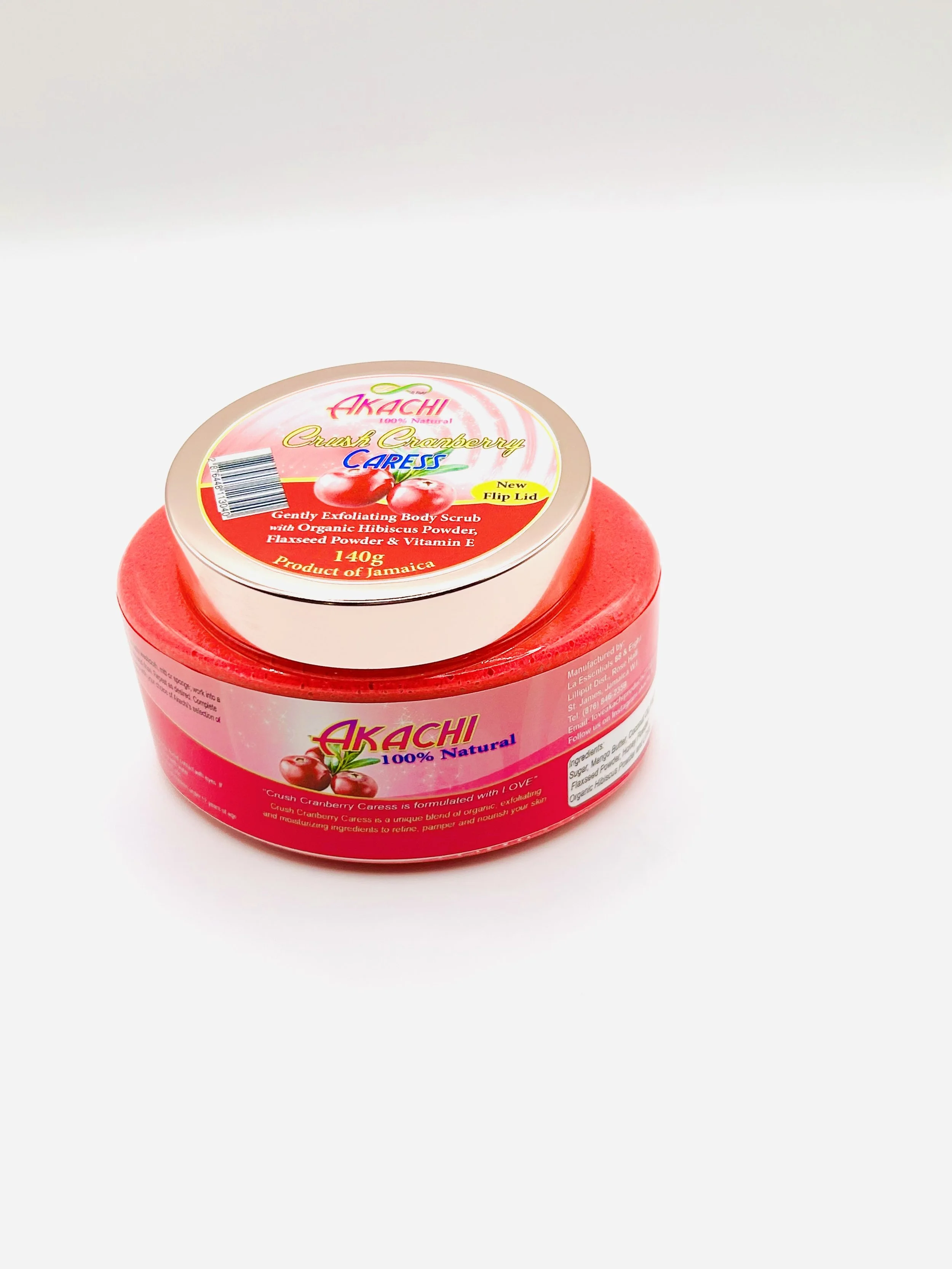 AKACHI Cranberry Crush Body Scrub