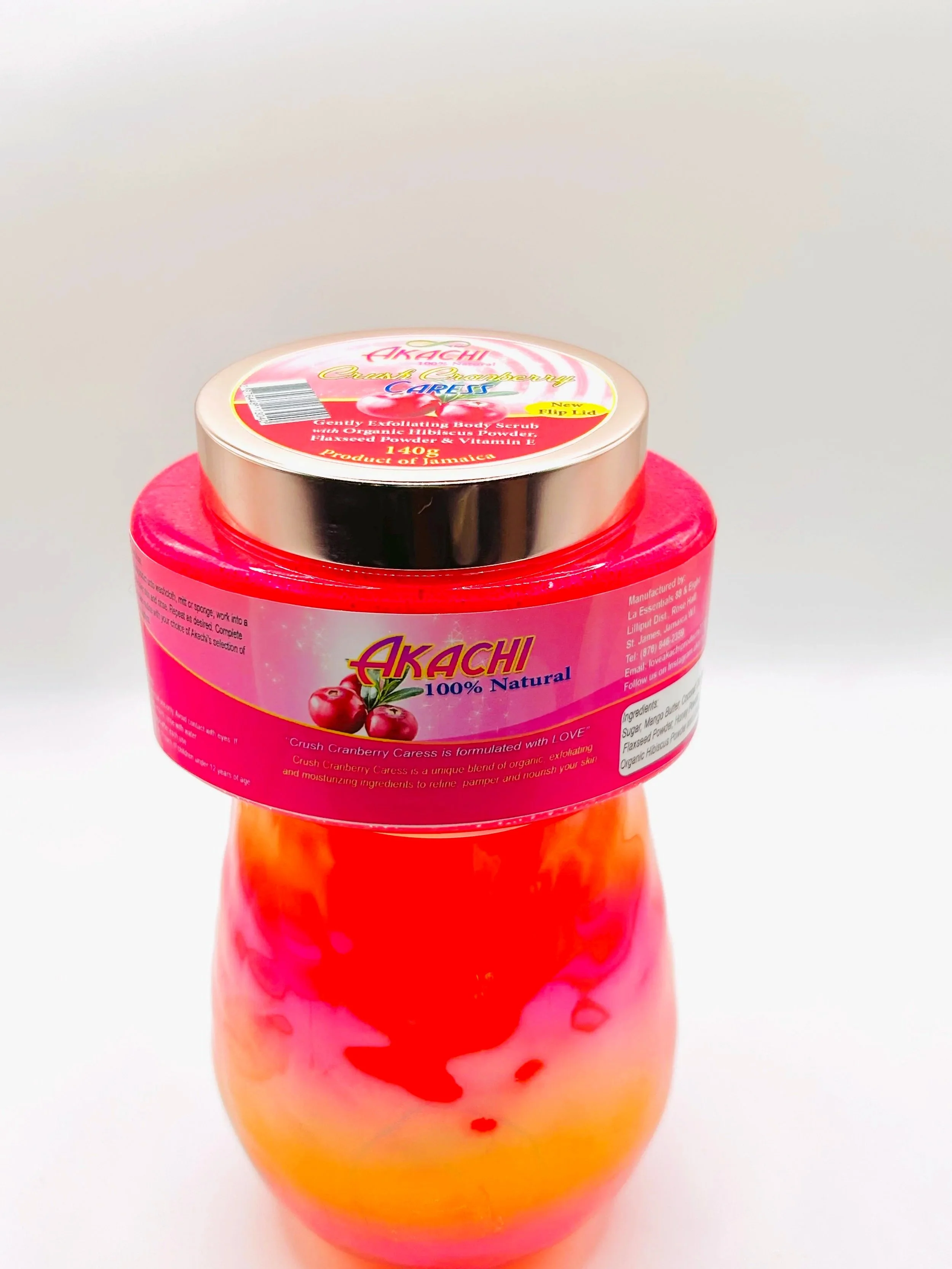AKACHI Cranberry Crush Body Scrub