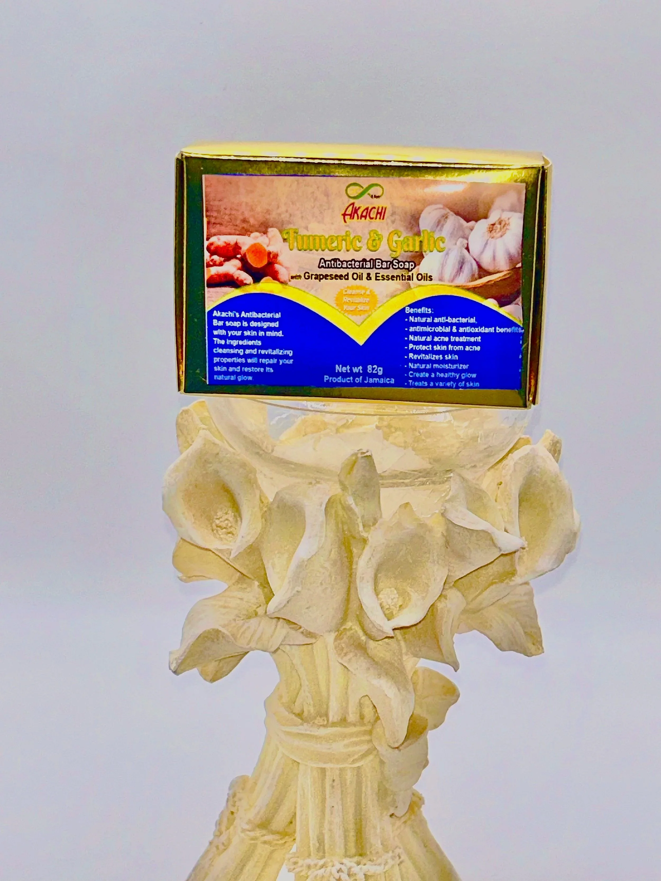 AKACHI Turmeric & Garlic Antibacterial Soap