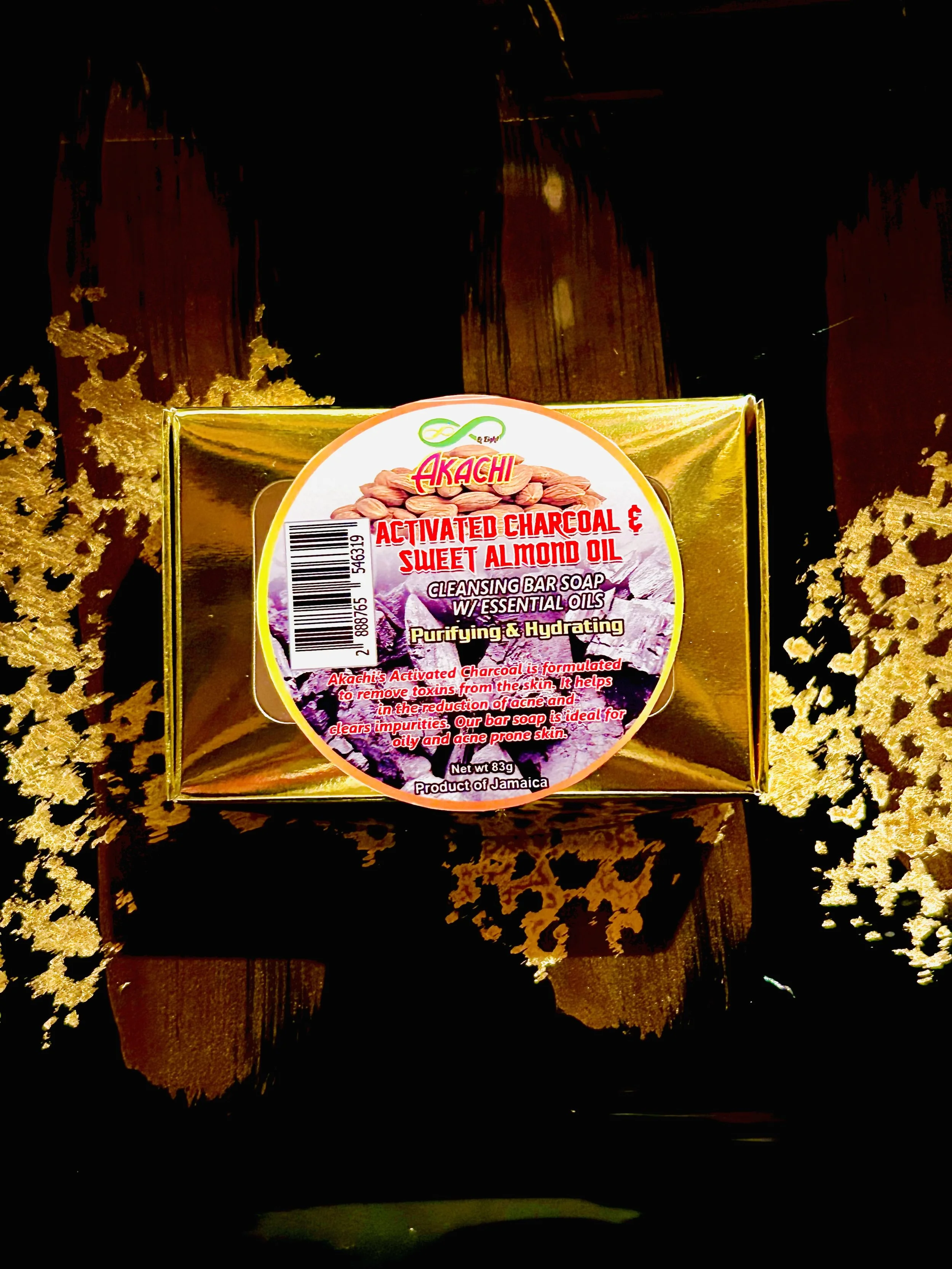 Activated Charcoal & Sweet Almond Oil Cleansing Bar Soap