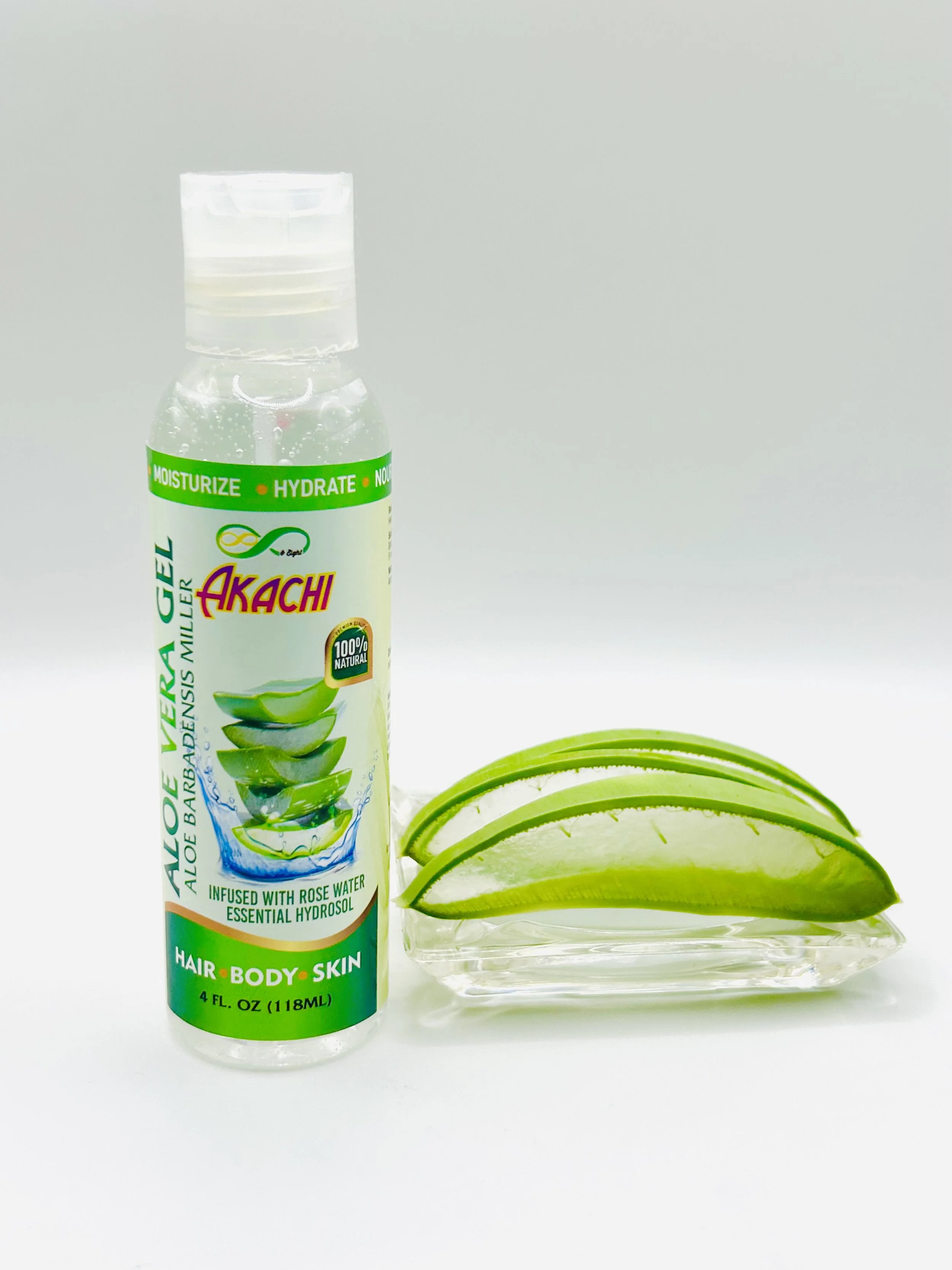 Aloe Vera Gel w/ Rose Water Essential Hydrosol