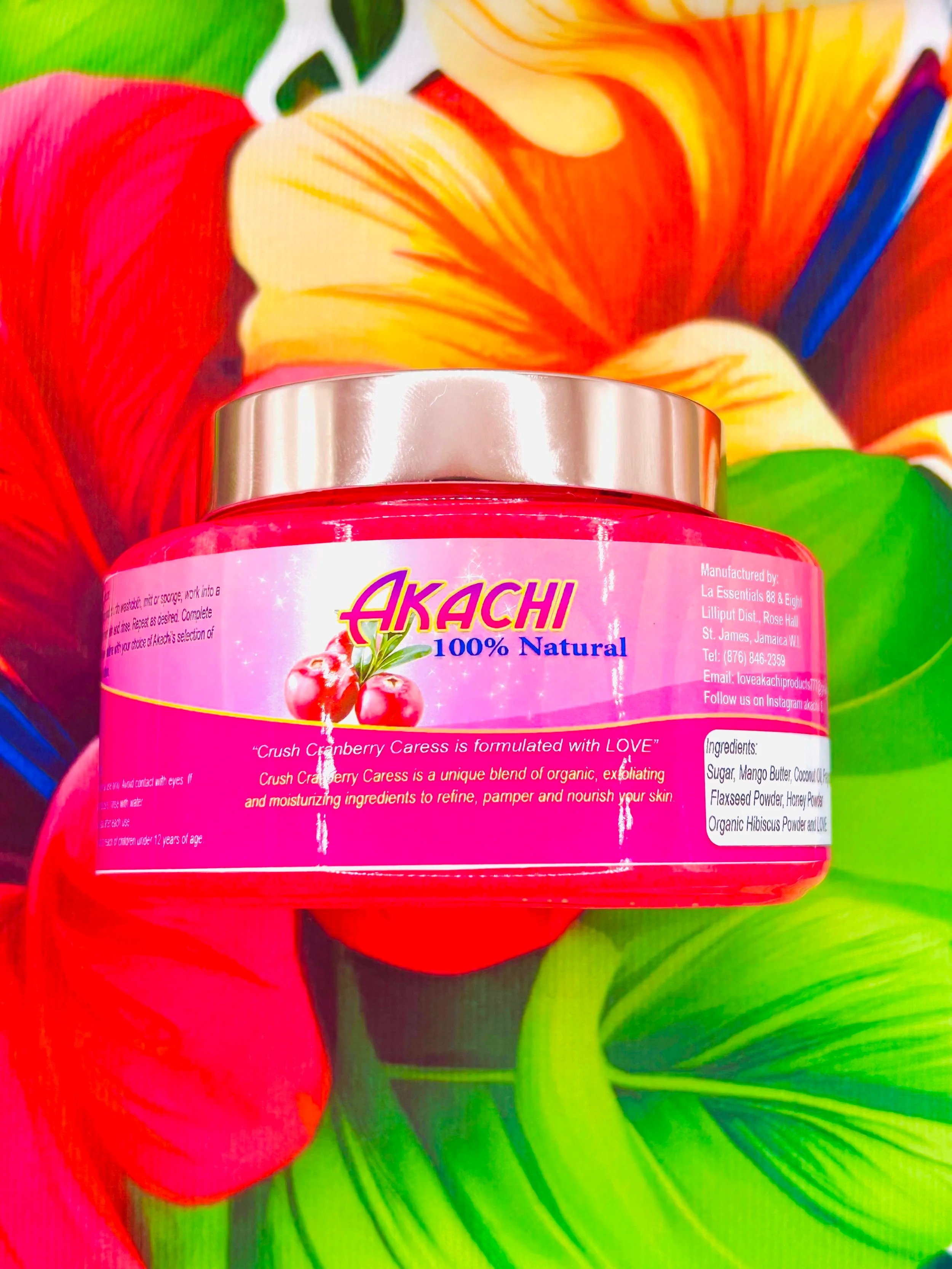 AKACHI Cranberry Crush Body Scrub