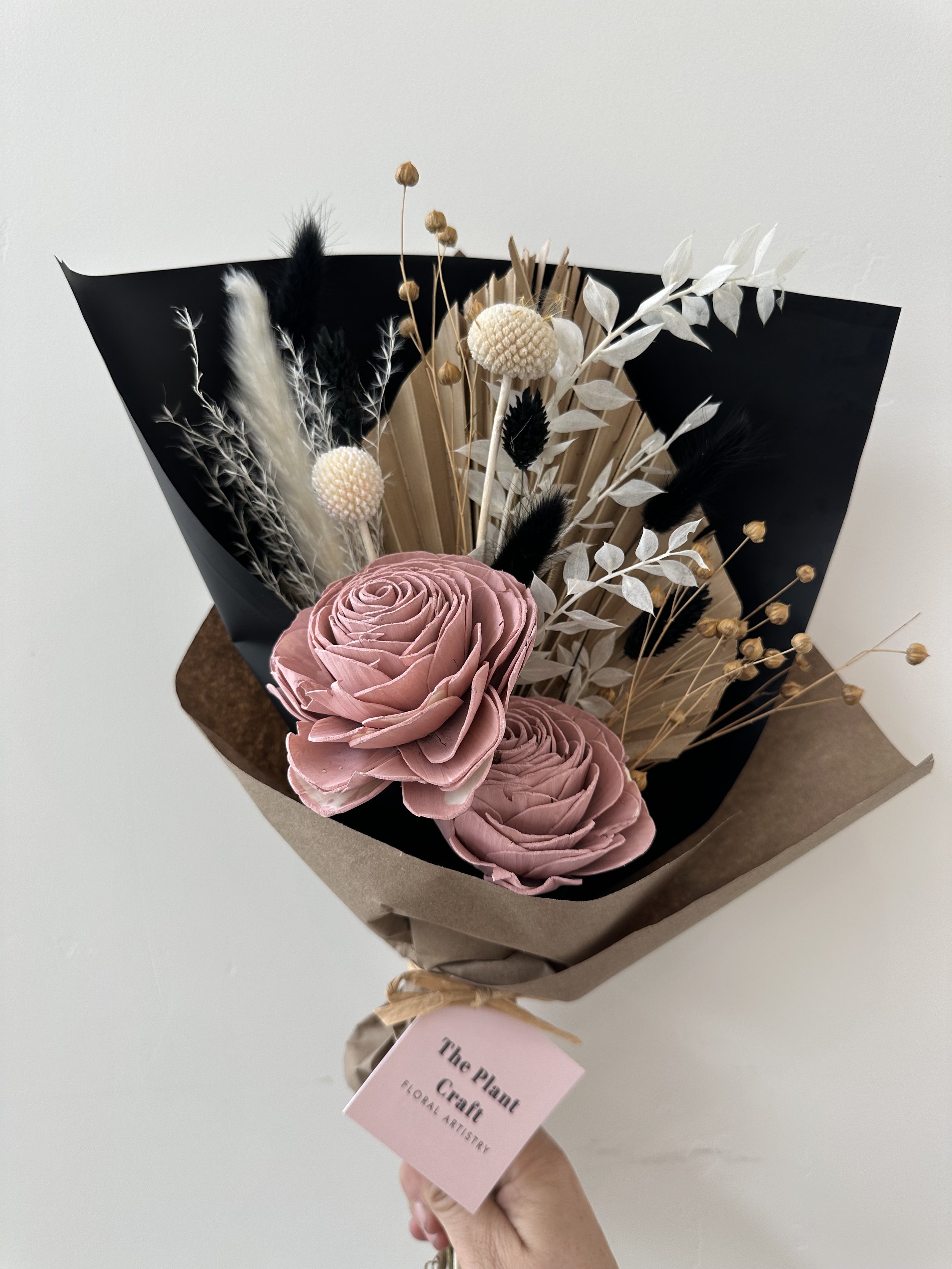 Preserved and Sola flower bouquet