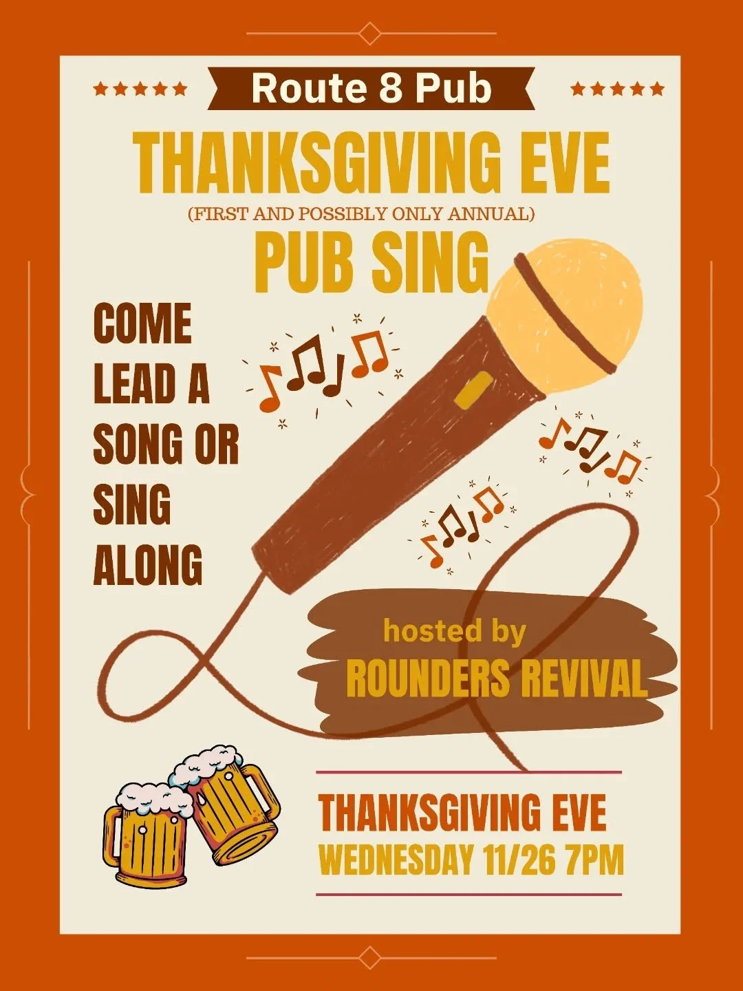 join in the joyful noise for a fun and festive Thanksgiving Eve!
instruments permitted.
sing/play from your table or come up to the mic!
bring a song with a familiar or teachable refrain.