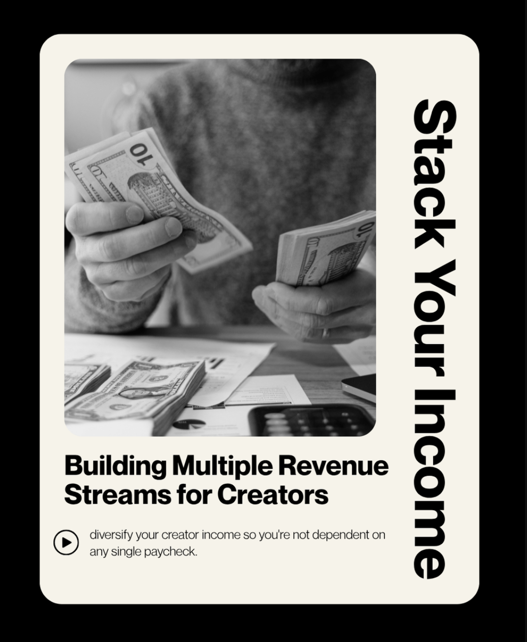 Person counting and handling U.S. hundred-dollar bills at a table with financial documents and a calculator.