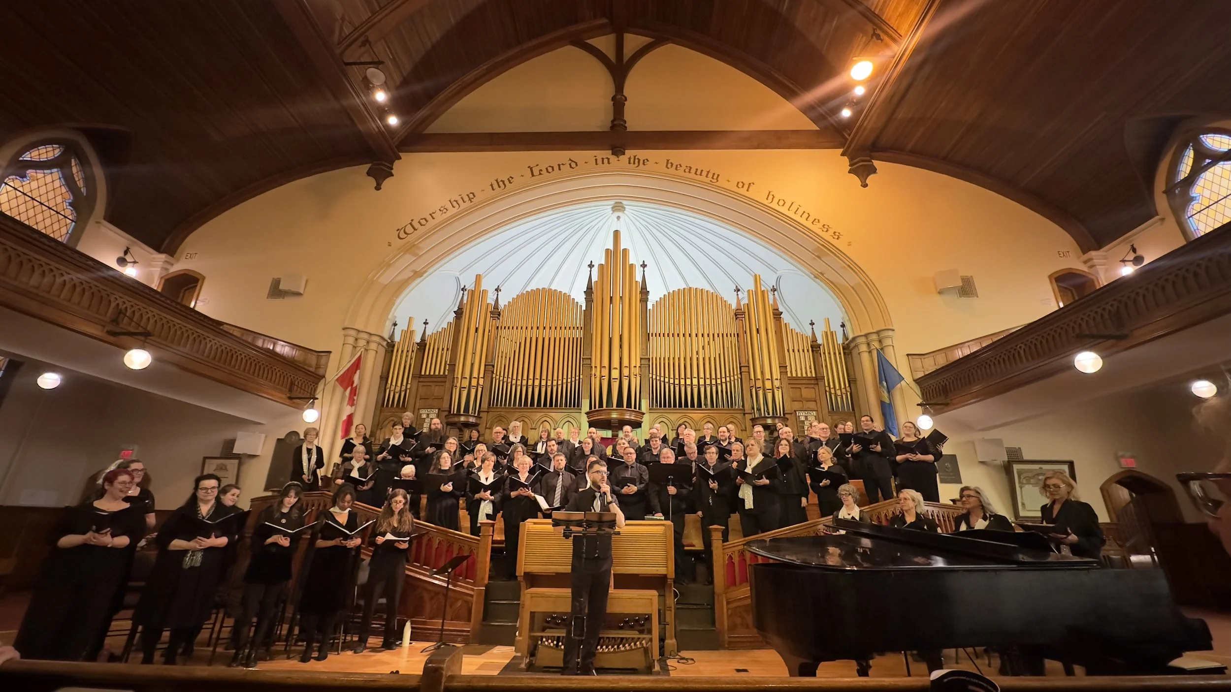 2025 world premiere of "To Wash the World (Mawiejig)" by Anna Marie Sewell and Caleb Nelson
performed by Edmonton Metropolitan Chorus
First Presbyterian Church - Edmonton