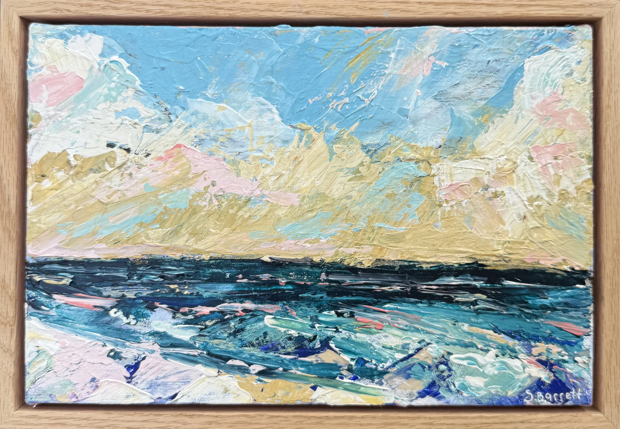 Golden Hour / Acrylic on canvas, oak frame / 23 x 33cm / 2026 / Coming soon