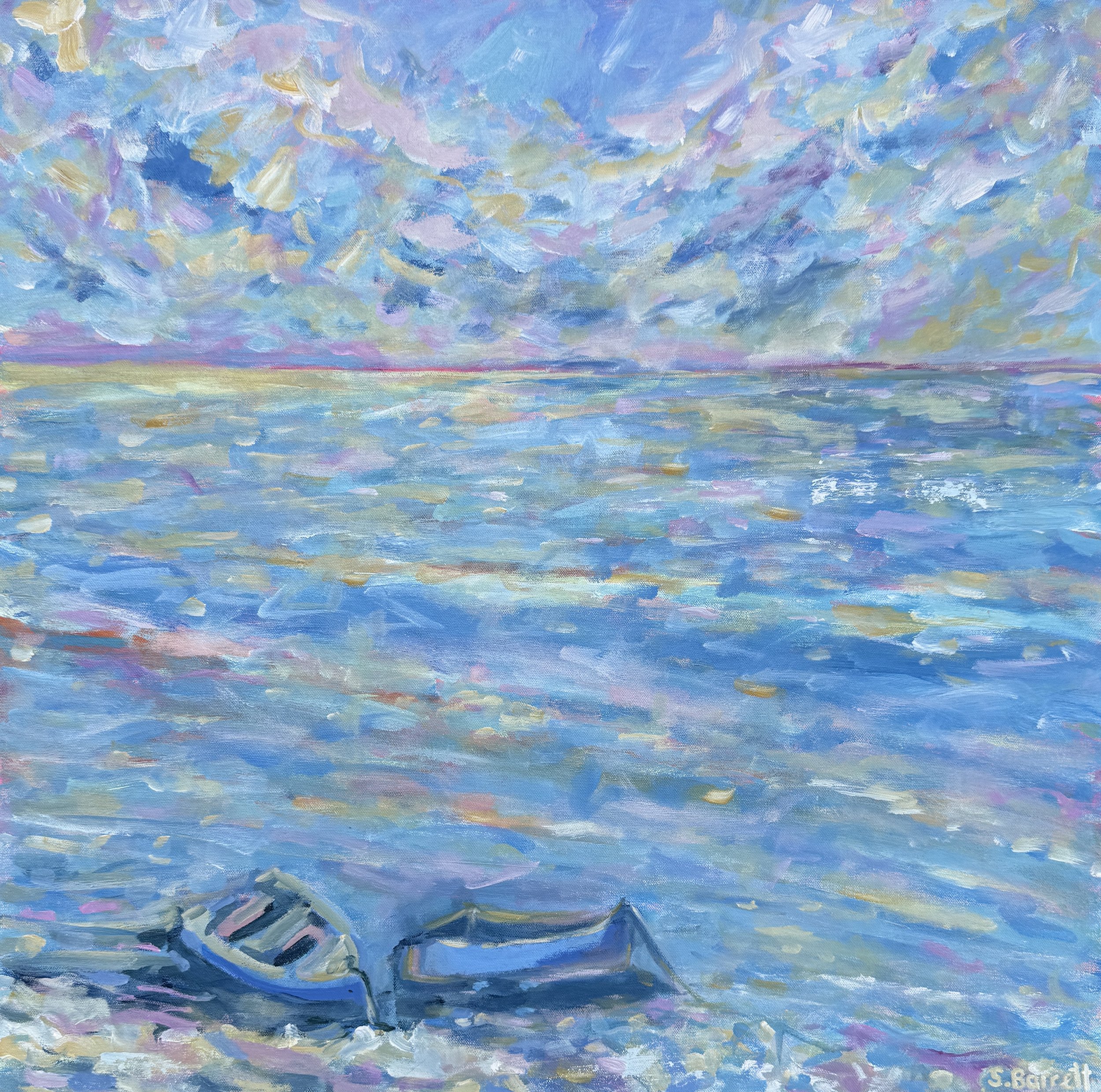 You, Me And The Sea / acrylic on canvas / 67.2 x 76.2cm / 2024 / unavailable