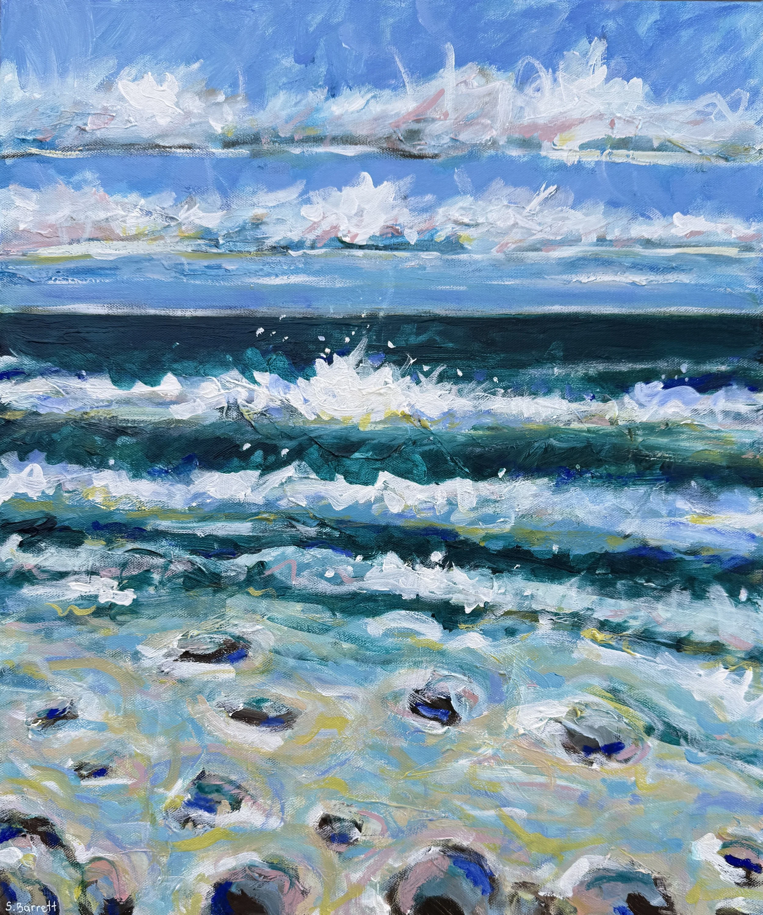 Coastal Sigh / acrylic on canvas / 51 x 61cm / 2026 / Available soon on www.bluethumb.com.au