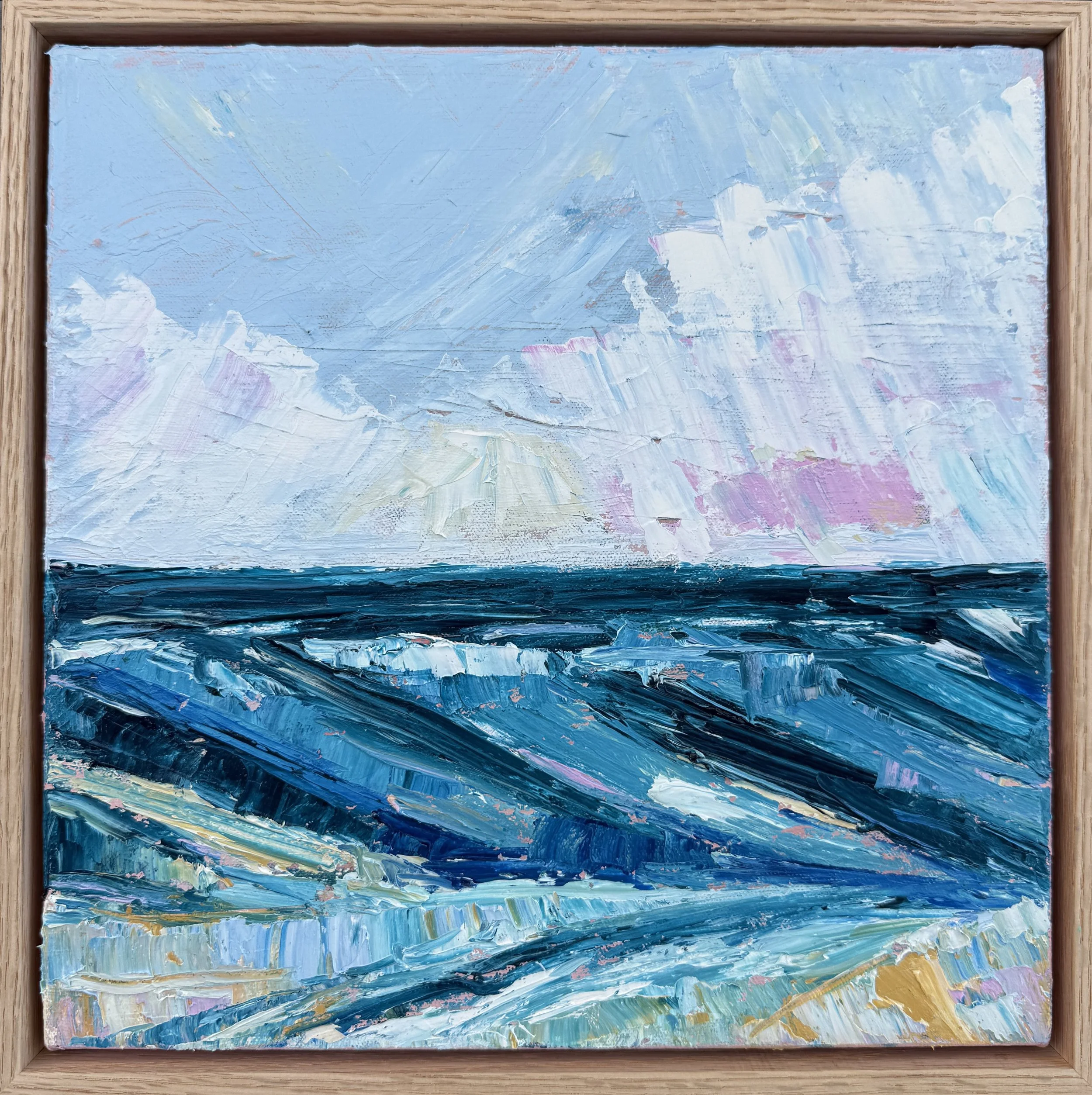 SOLD - Poetry In Motion / oil on canvas, oak frame / 
33 x 33cm / 2026 