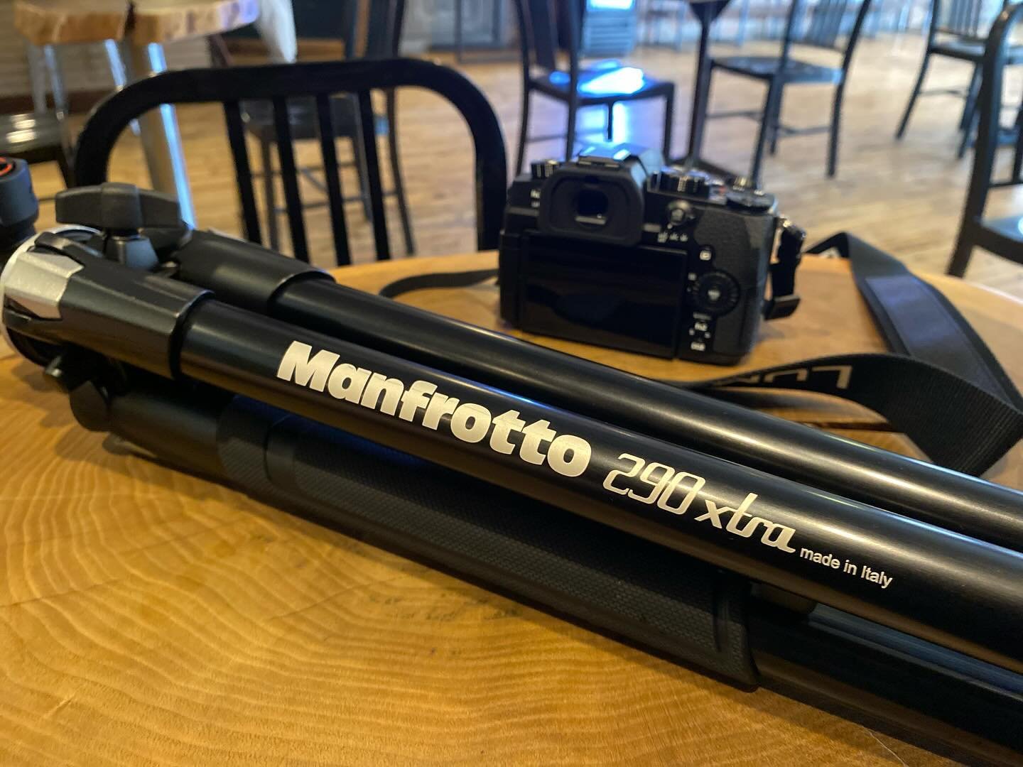 We just picked up a @manfrottoimaginemore tripod from @hoyersphotography to help provide a steady hand for our interview this afternoon with a new area business. Check back later to learn more! 🎥 I&rsquo;ll give you a clue 🐝