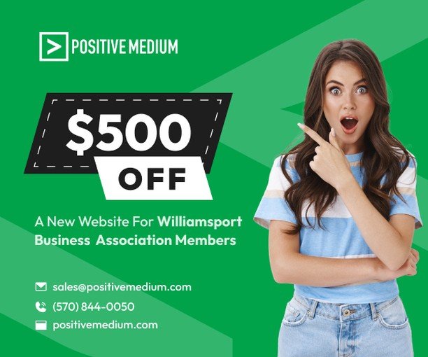 WBA Members save! If you are in need of a new or first time website for your small business, you can save money by becoming a member of the WBA. Spending $60 to save $500 is a pretty good deal! Special thanks to @positivemedium 

Join online at willi