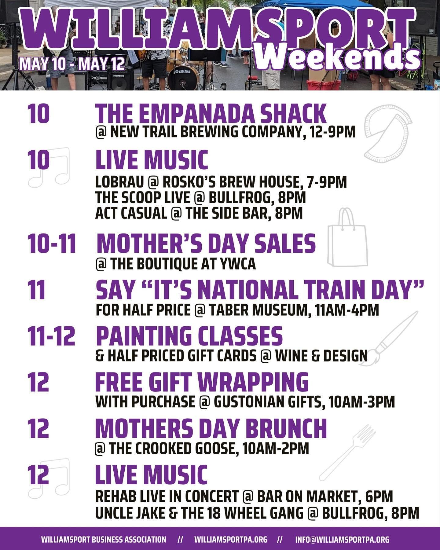 What you have been waiting for 👇Although you won&rsquo;t melt in the rain, there are plenty of indoor activities this weekend to take advantage of. 👍

1️⃣0️⃣ FRIDAY
The Empanada Shack at New Trail Brewing Company , 12-9pm
Live Music at Rosko&rsquo;