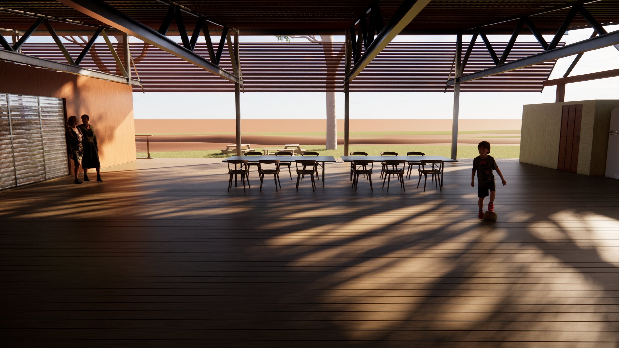 Verandah space / kitchenette