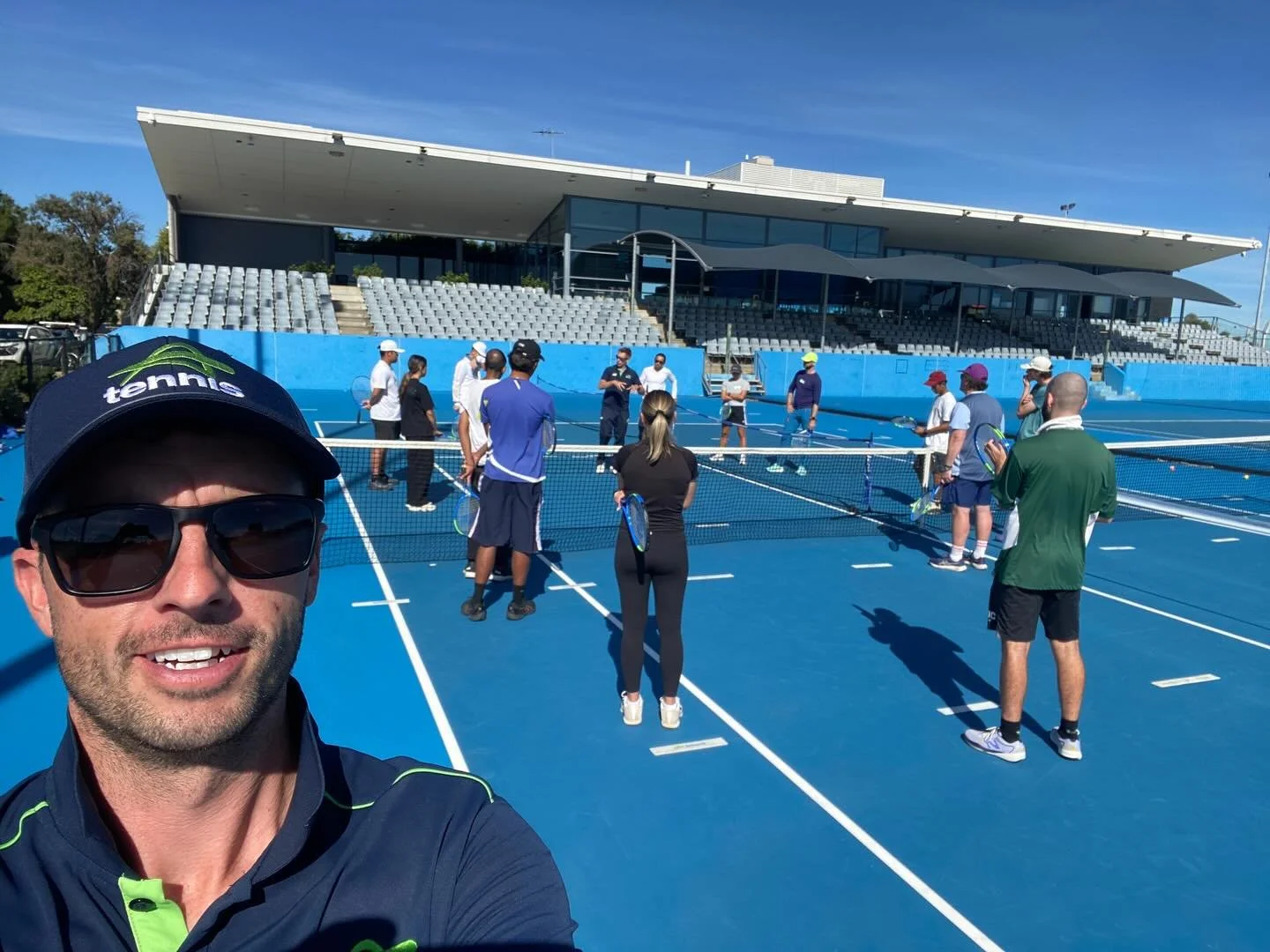 🎾 Development Course - Day 1 🎾 

Great to be back on court supporting the growth of coaches here in WA 💪 ☀️