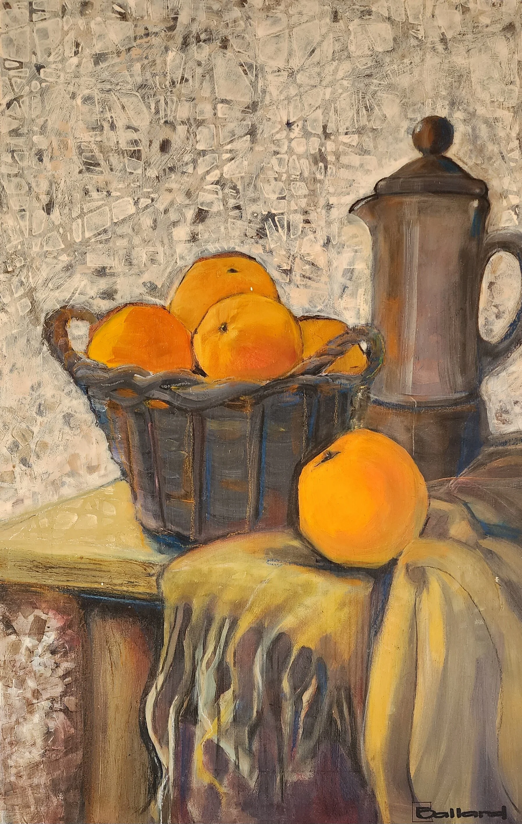 Basket of Oranges
Acrylic on Board - 500 750mm
