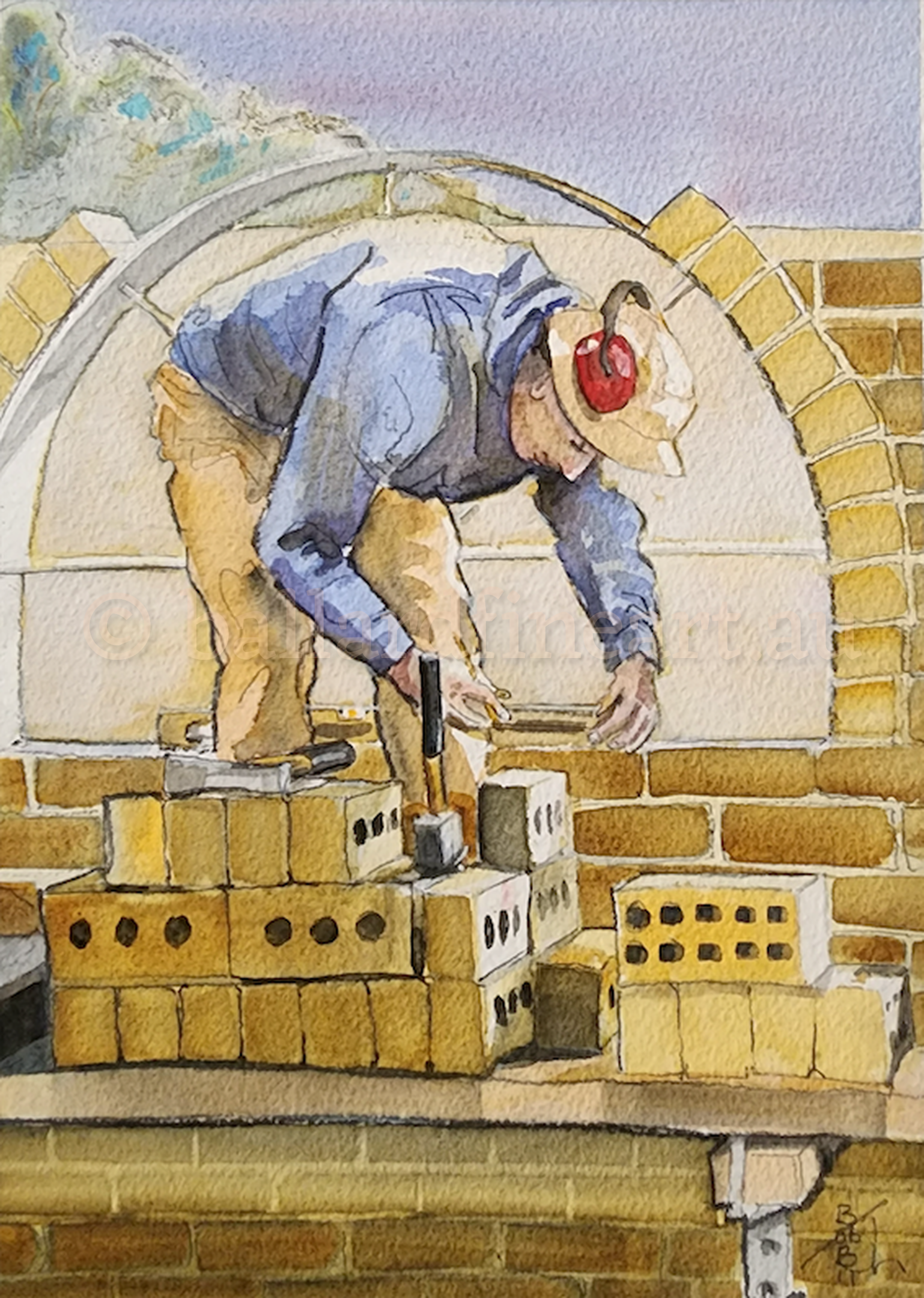 G#7 The Bricklayer 210 x 300 mm