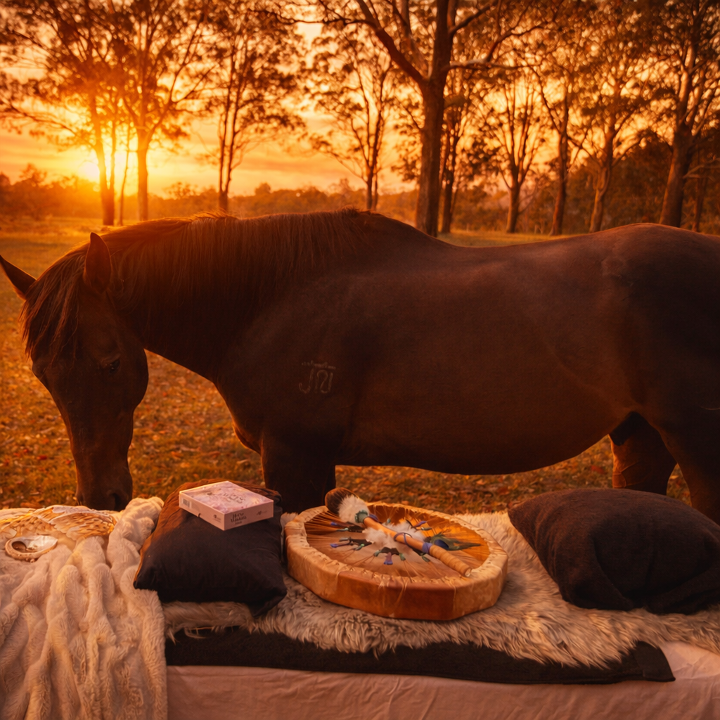sunset horse healing.png
