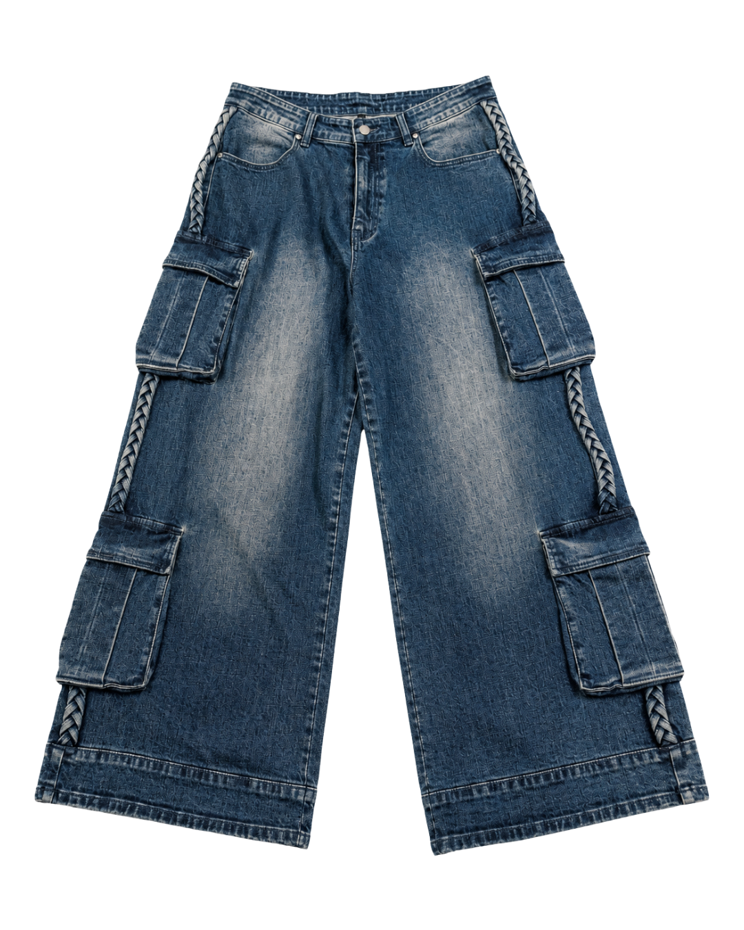 Braided Cargo Jeans
