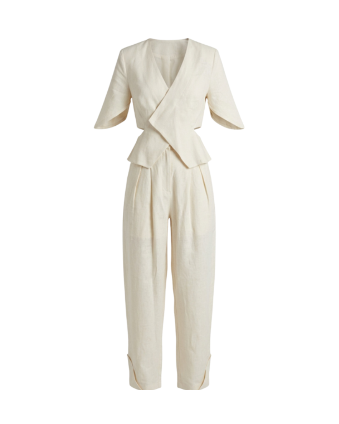 Sable Sculpted Linen Set