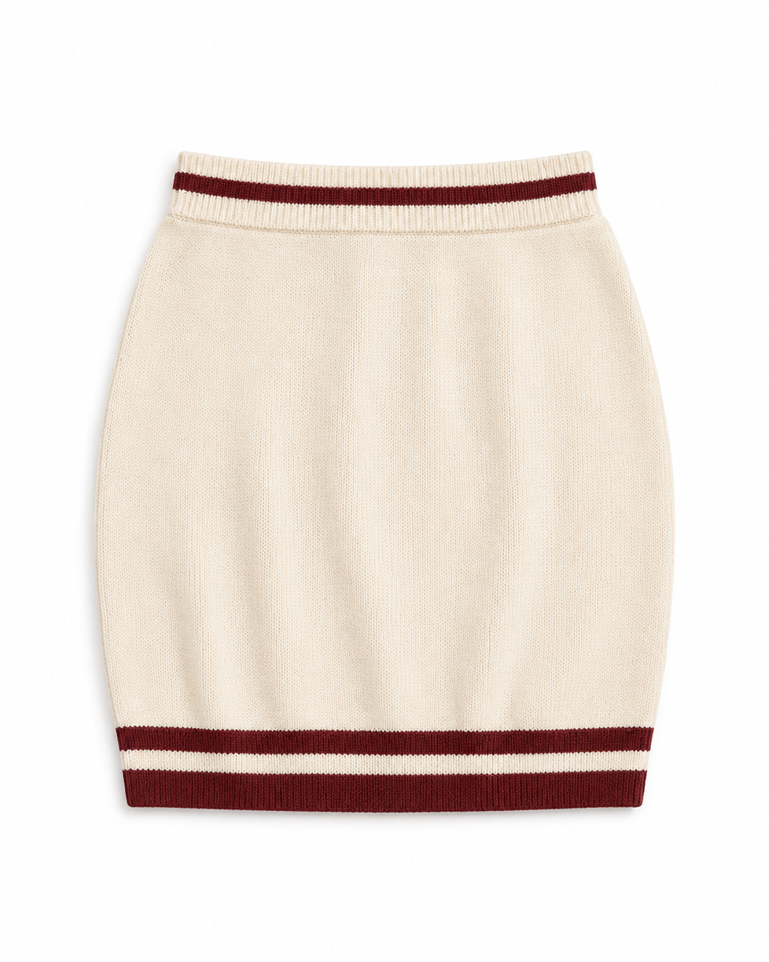 Ritzy Cashmere Skirt (short burgundy)