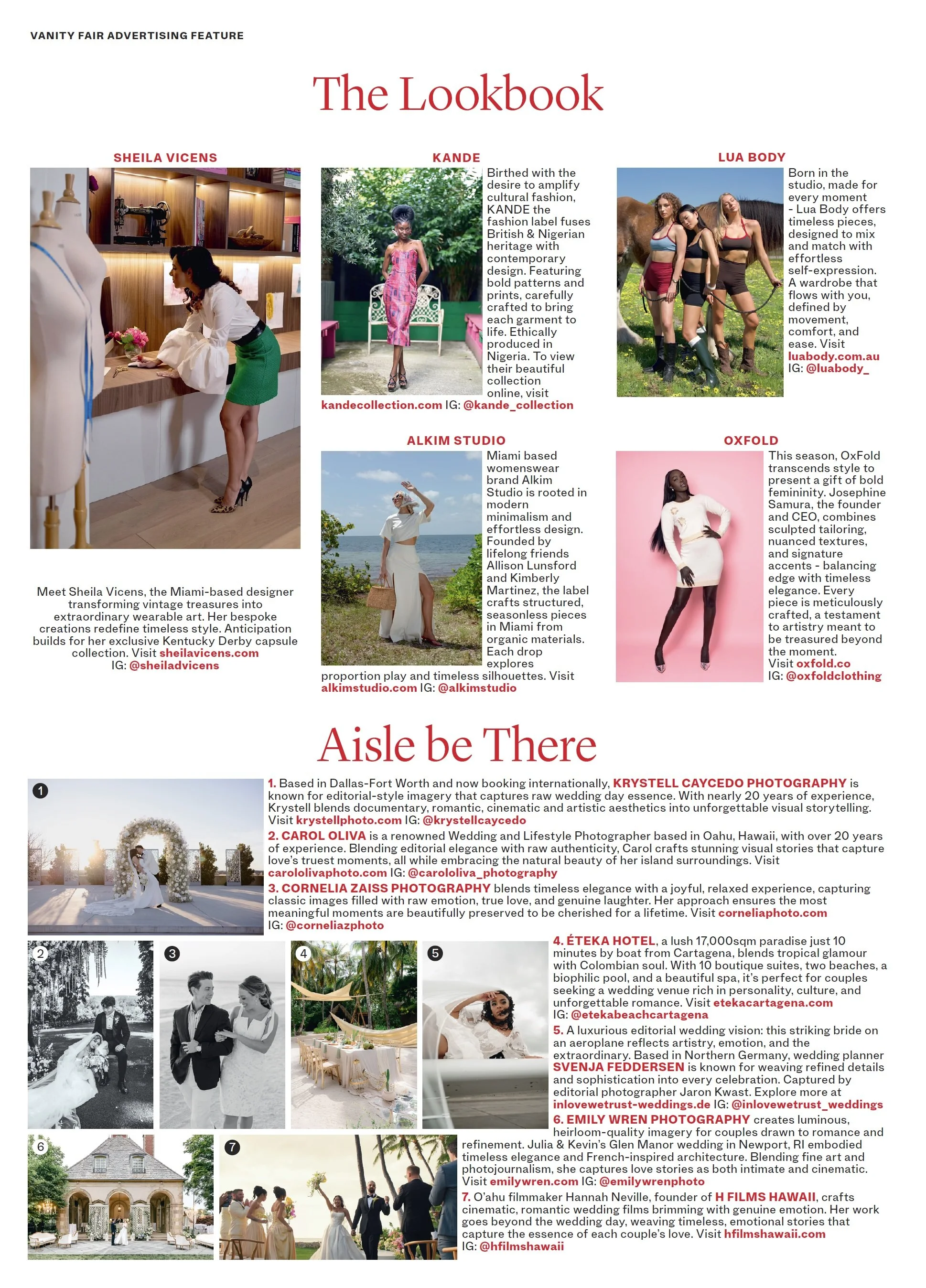 OxFold x Vanity Fair 11/25 issue.