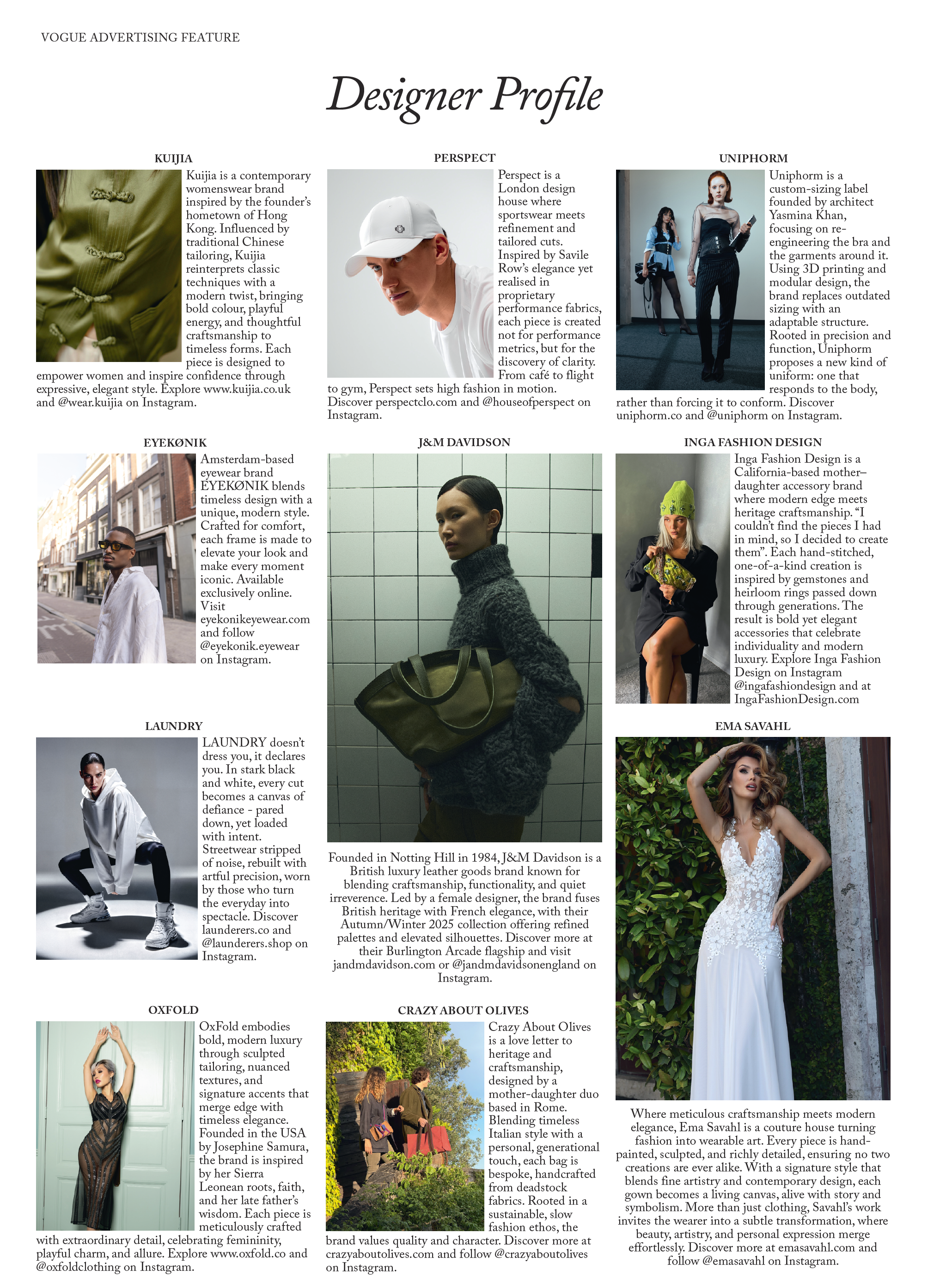 OxFold x Vogue 11/25 issue.