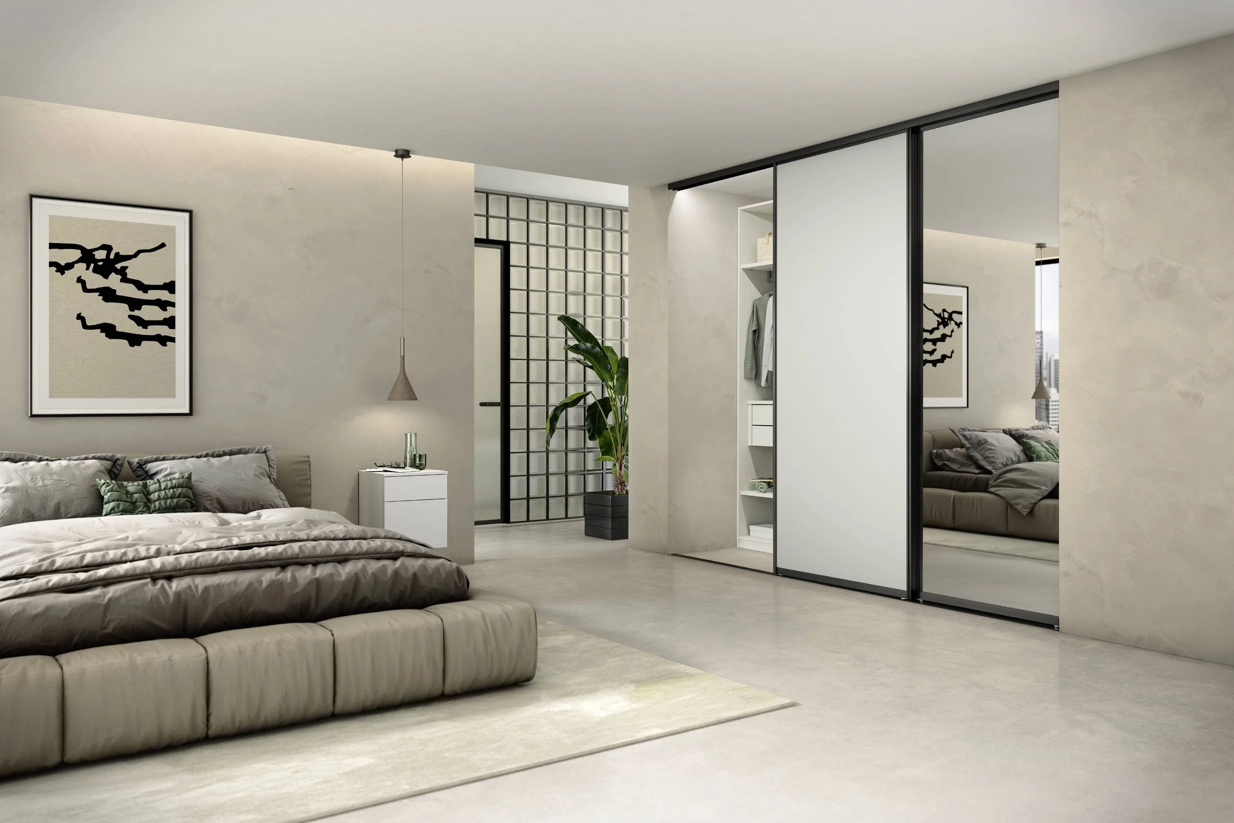 Sliding wardrobe doors