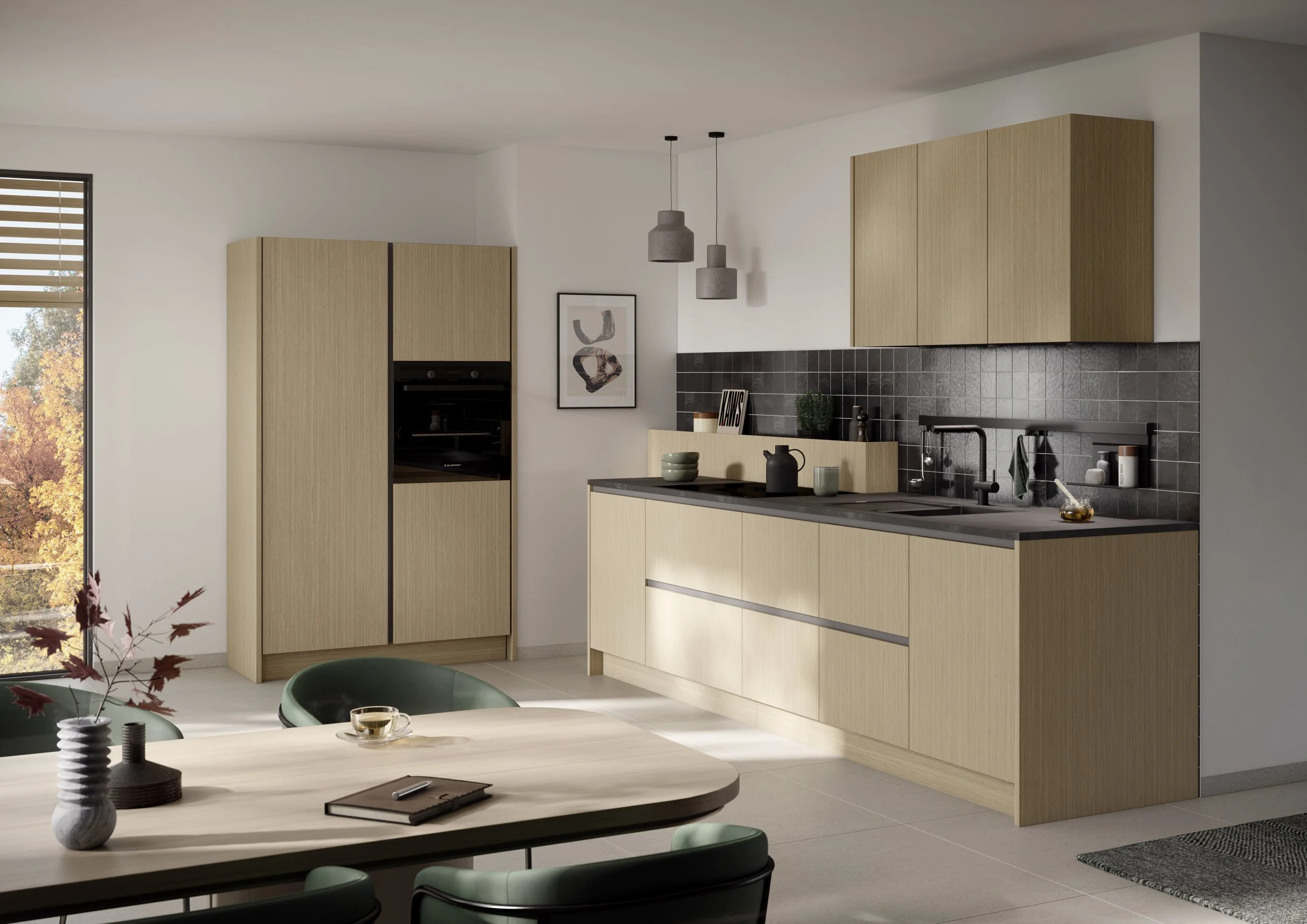 Hacker fine oak modern kitchen