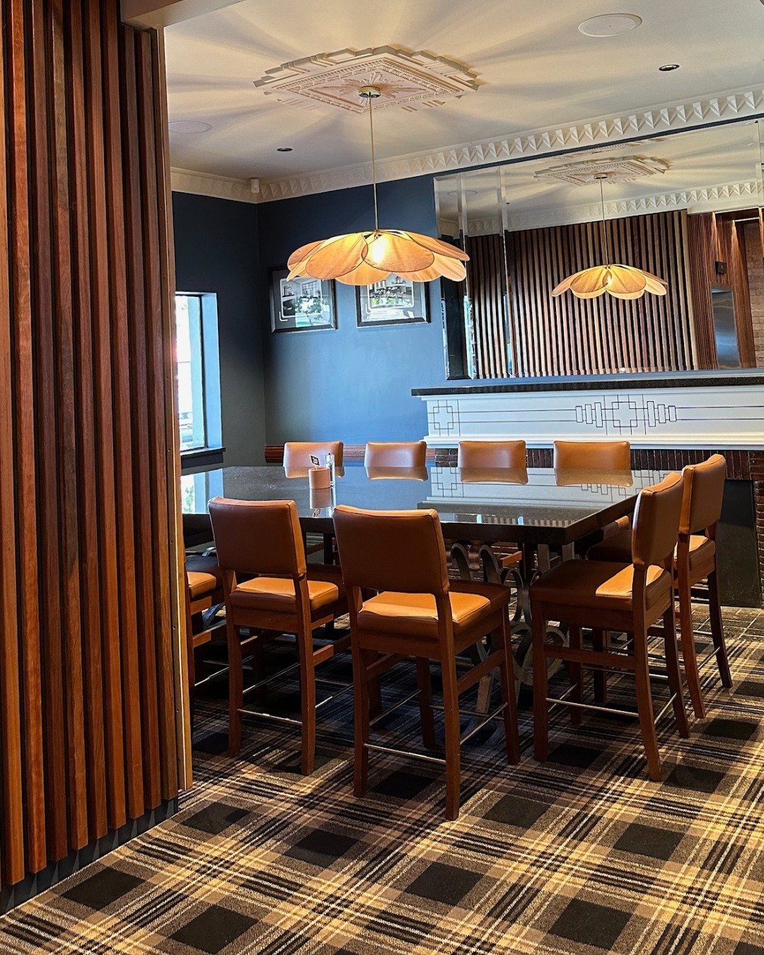 Contemporary sophistication and traditional charm at Torrensville&rsquo;s Hotel Royal.

Project: @hotelroyal.torrensville
Architects: @studios2arch
Builders: @pascaleconstruction
Carpet: @signature_carpets
Pendants: @greenhouseinteriors

#InteriorDes