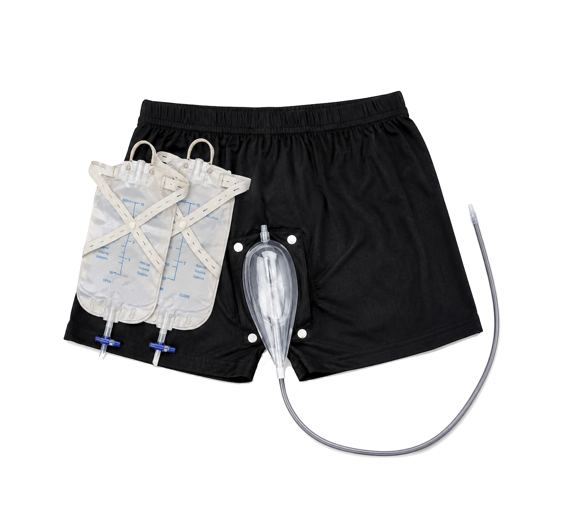 Sous-vêtement avec sac urinaire intégré – homme actif incontinence