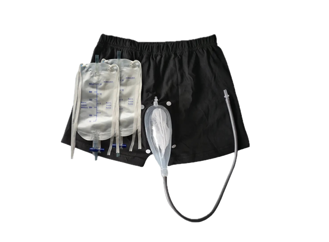 Sous-vêtement avec sac urinaire intégré – homme actif incontinence