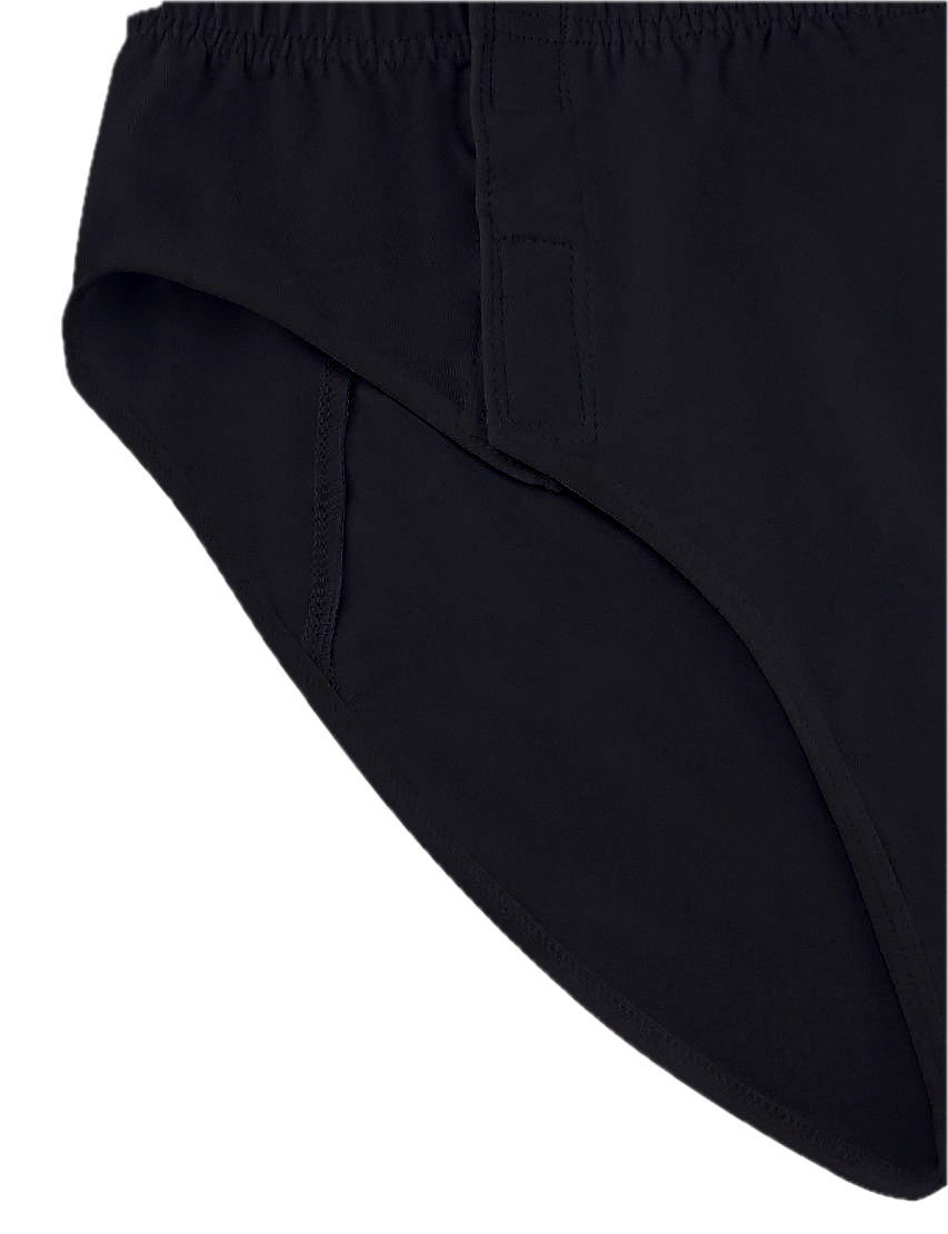 Slip velcro adapté homme – coton stretch, alité post-op noir2.png (Copy)