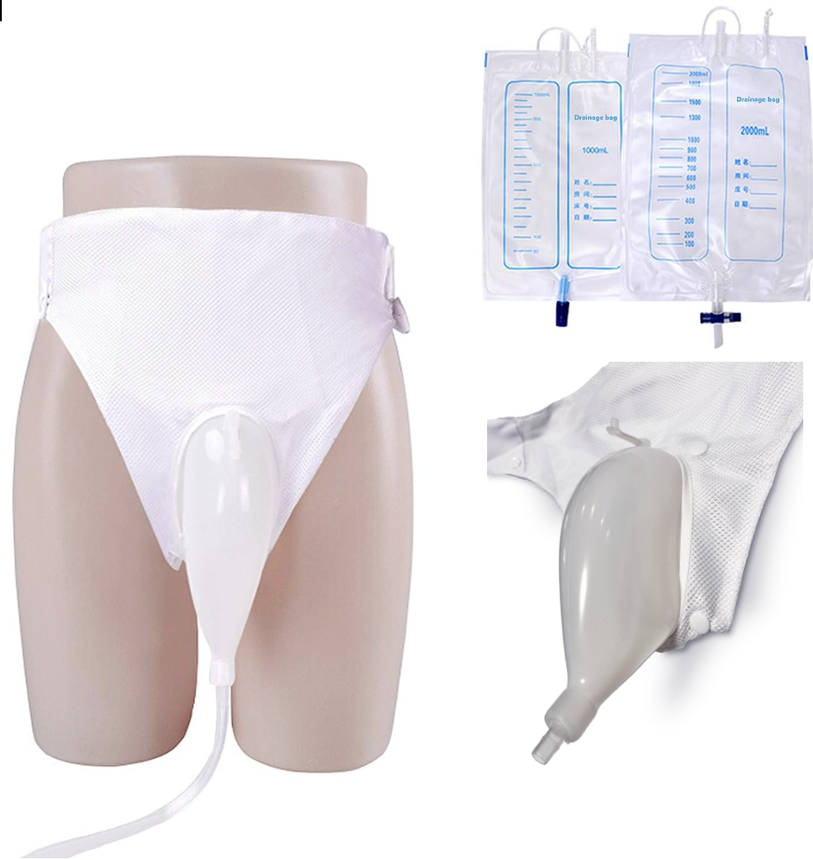 Poche à urine à usage multiple pour patients alités et personnes souffrant d’incontinence