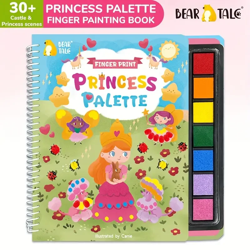 Princess Palette Finger Print Book - Bear Tale Book