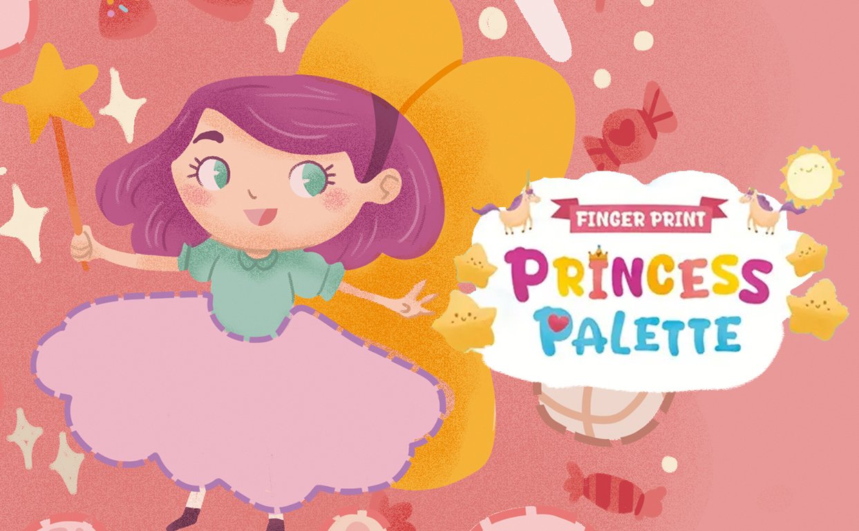 Princess Palette Finger Print Book - Bear Tale Book - Published 2025