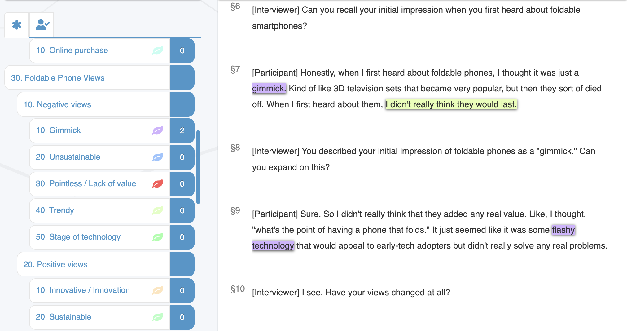 Qualitative data analysis with LiGRE