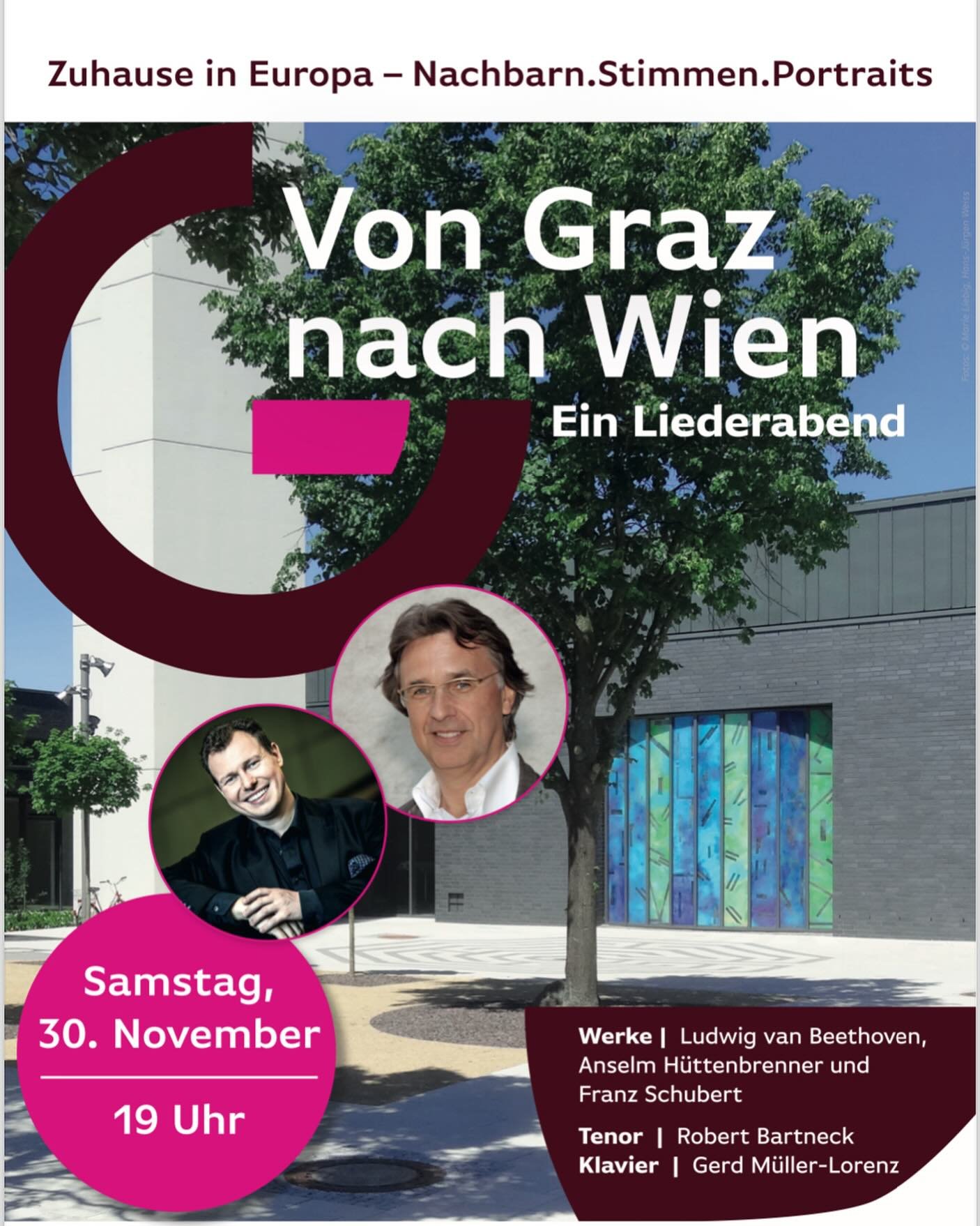 ✨ L I E D E R A B E N D

KIRCHE WILLEHADI IN GARBSEN (bei Hannover)

I&rsquo;m looking forward to this recital which will take place so close to my hometown!

Please feel invited to join our musical journey from Graz to Vienna! We will present works 