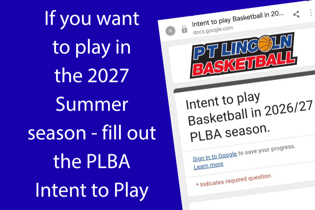 2027 Season - Intent to Play form