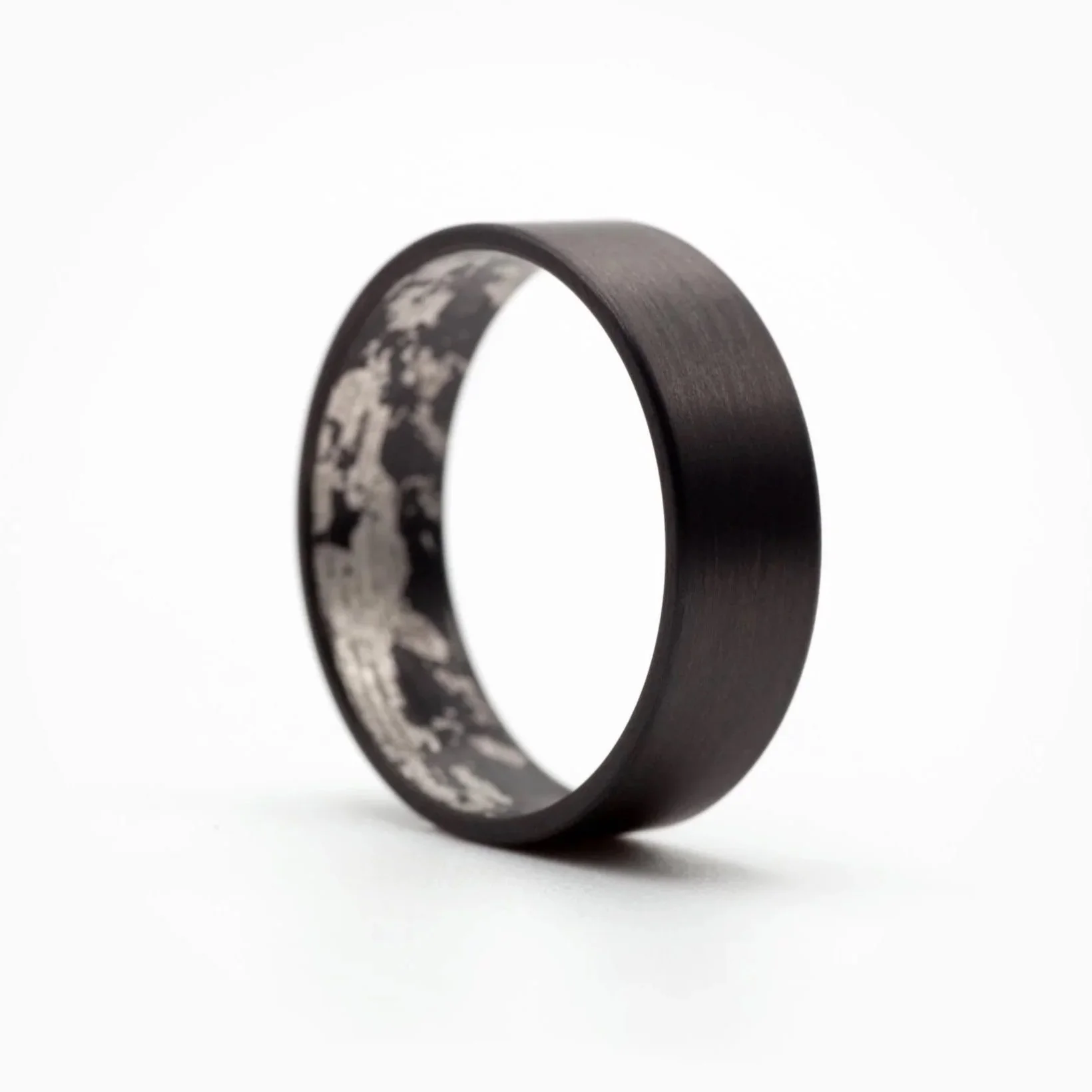 Wide “Black Mystery” Ring