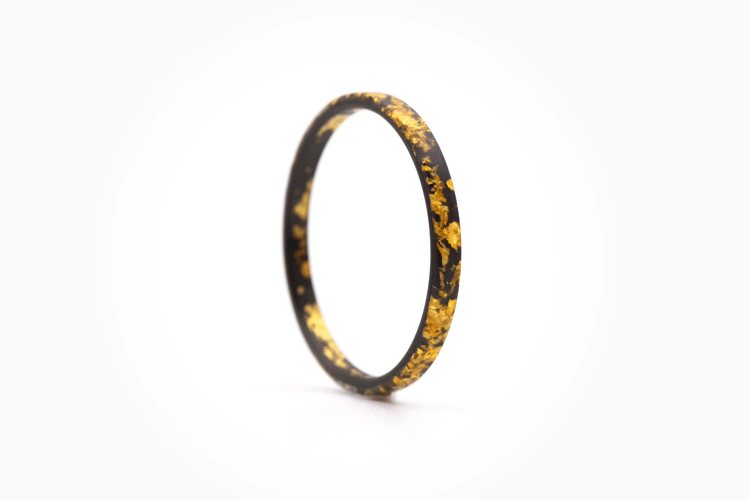 Thin Signature Ring · 24k Gold