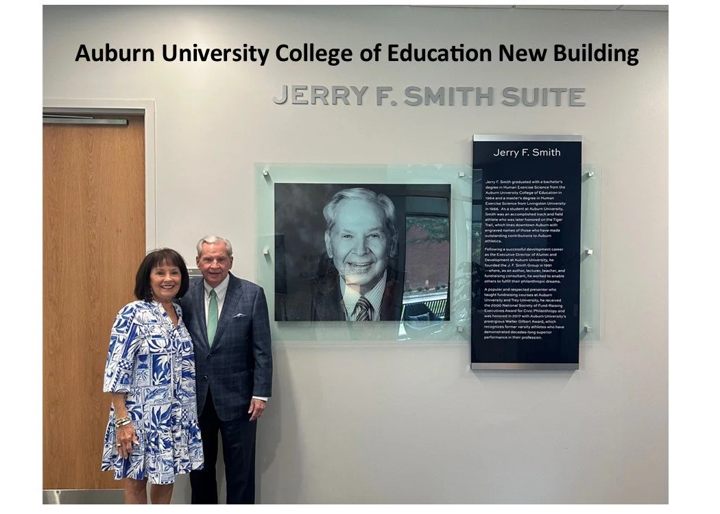J.F. Smith Group Founder and CEO Jerry F. Smith was honored last week with the dedication of the new Auburn University College of Education Development Suite, recognizing his invaluable contributions and dedicated work with the College of Education's