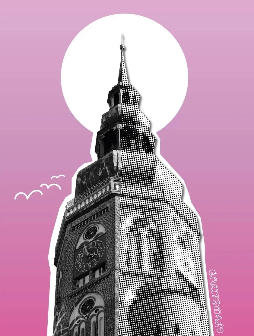 ❋ Caspar-David -Friedrich-Straße #2 // Serie: "Allnacht & Alltag" // Erstellung: November 2023 // Fotografie + Illustration